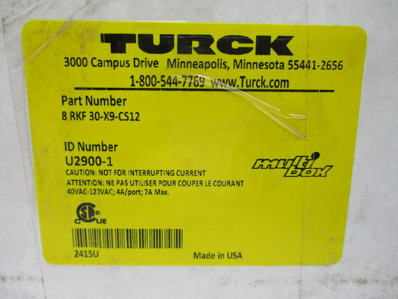 TURCK 8 RKF 30-X9-CS12 NSMP