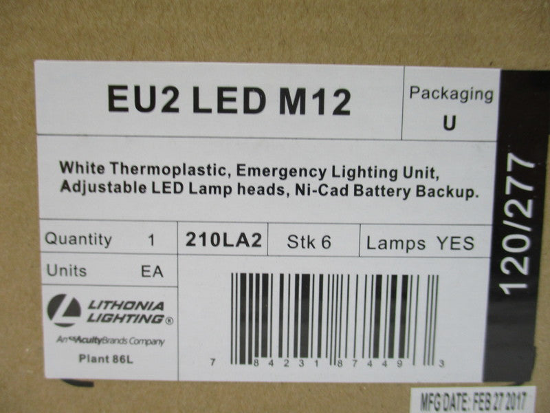 LITHONIA LIGHTING EU2 LED  M12 NSMP