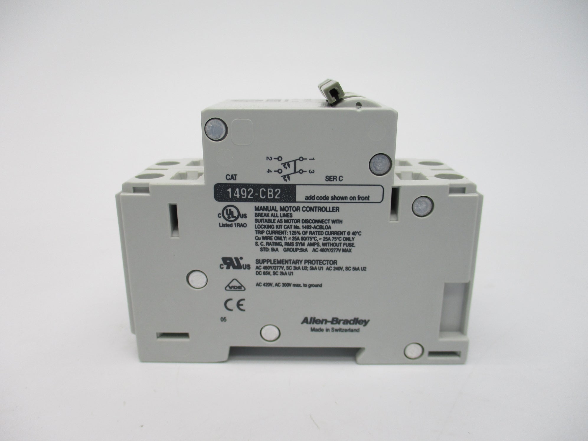 ALLEN BRADLEY 1492-CB2H060 SER. C (WH) NSMP