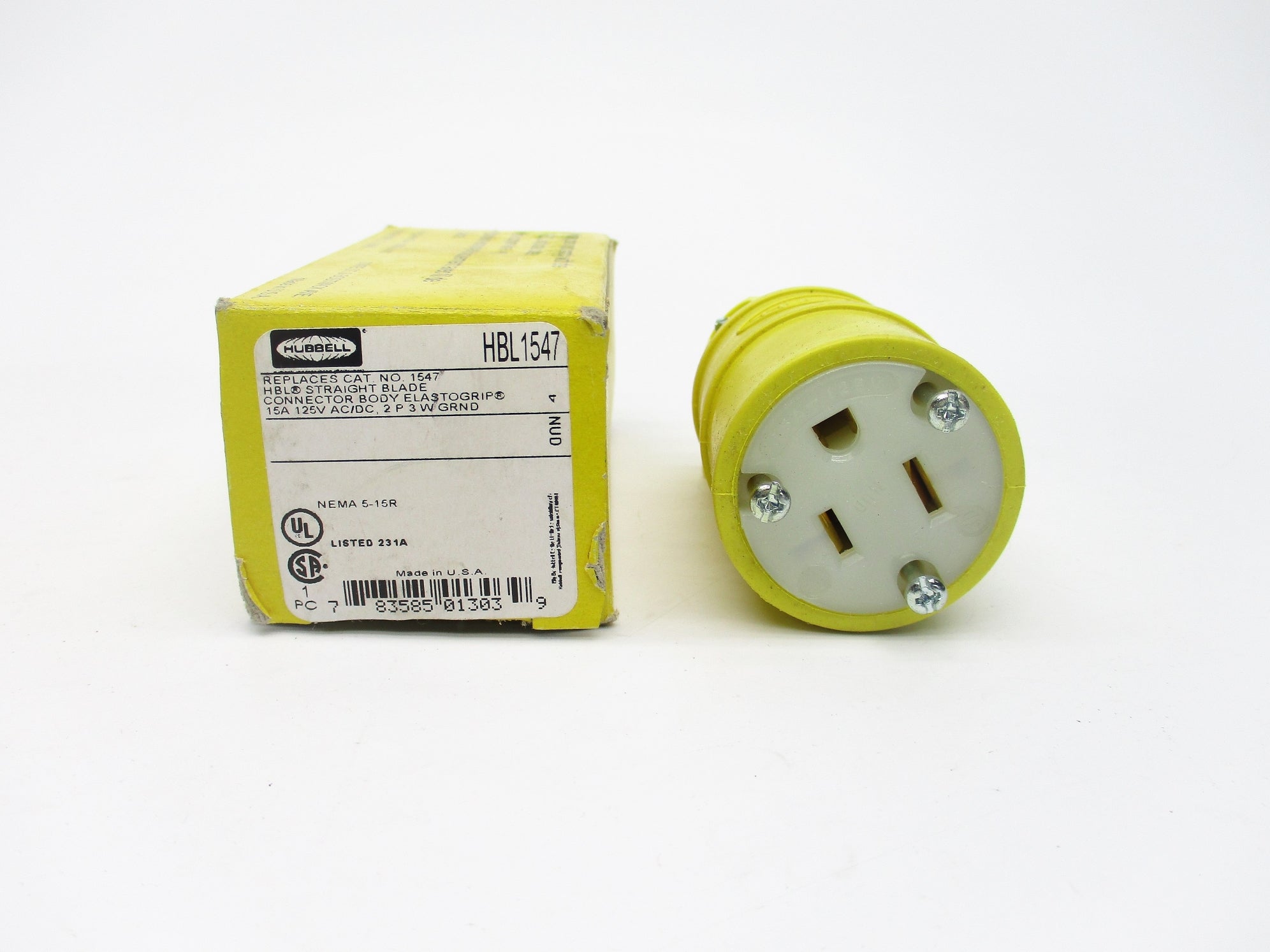 HUBBELL HBL1547 125VAC/DC 15A NSMP