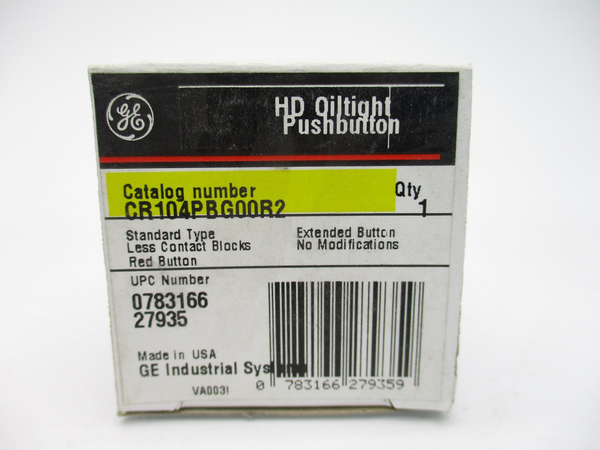 GENERAL ELECTRIC CR104PBG00R2 NSMP