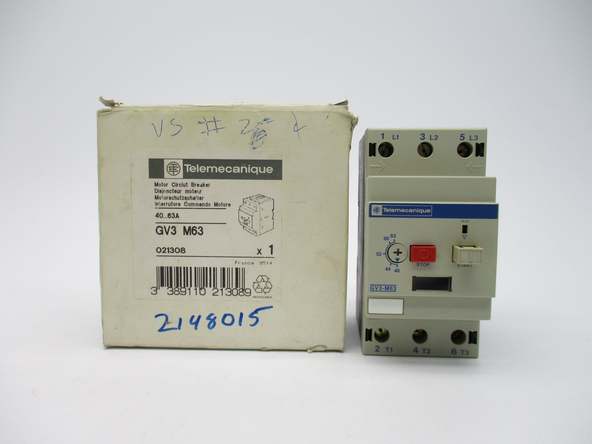 TELEMECANIQUE GV3M63 690V 40-63A NSMP