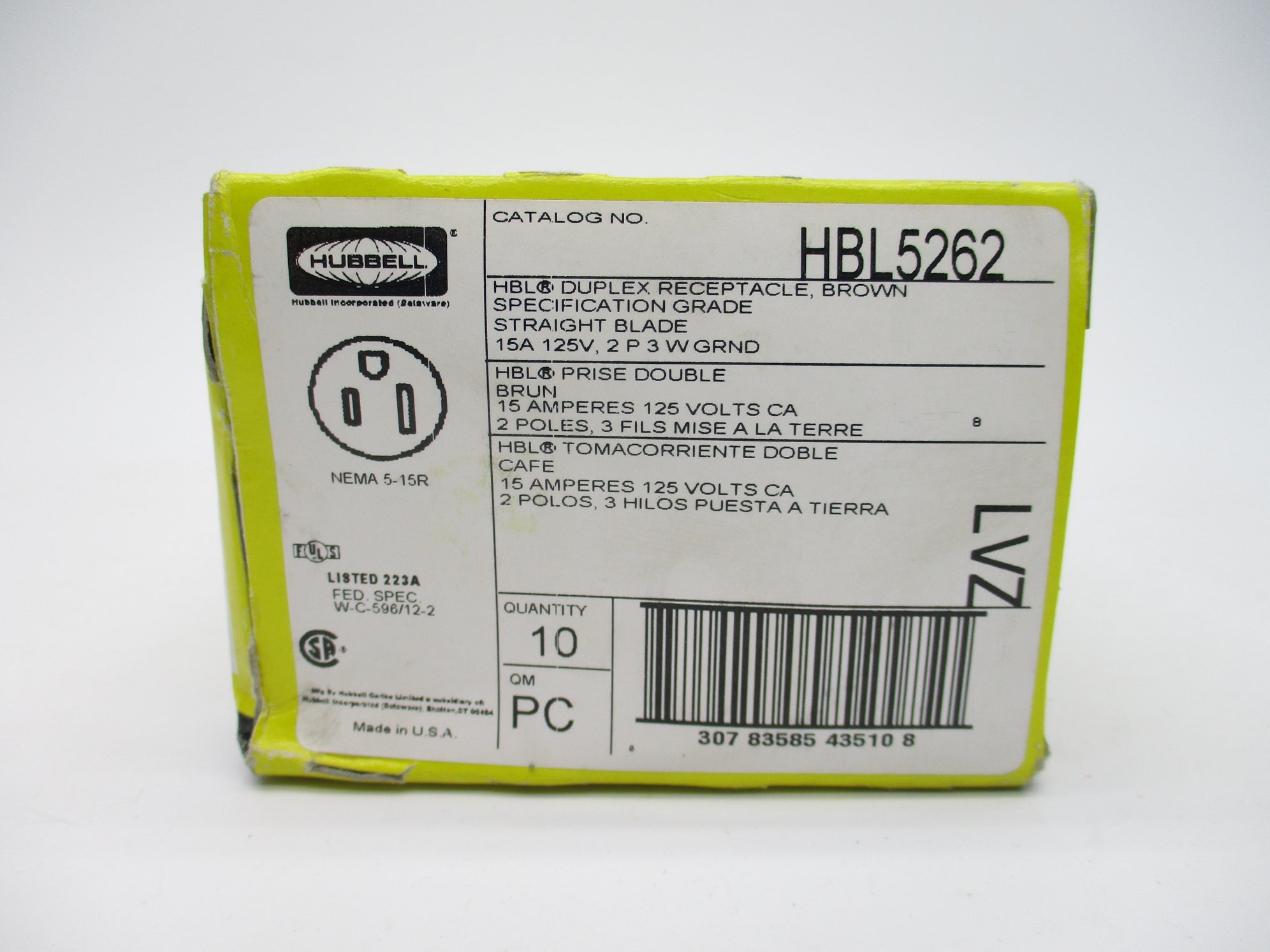 HUBBELL HBL5262 (PKG OF 10) NSFS