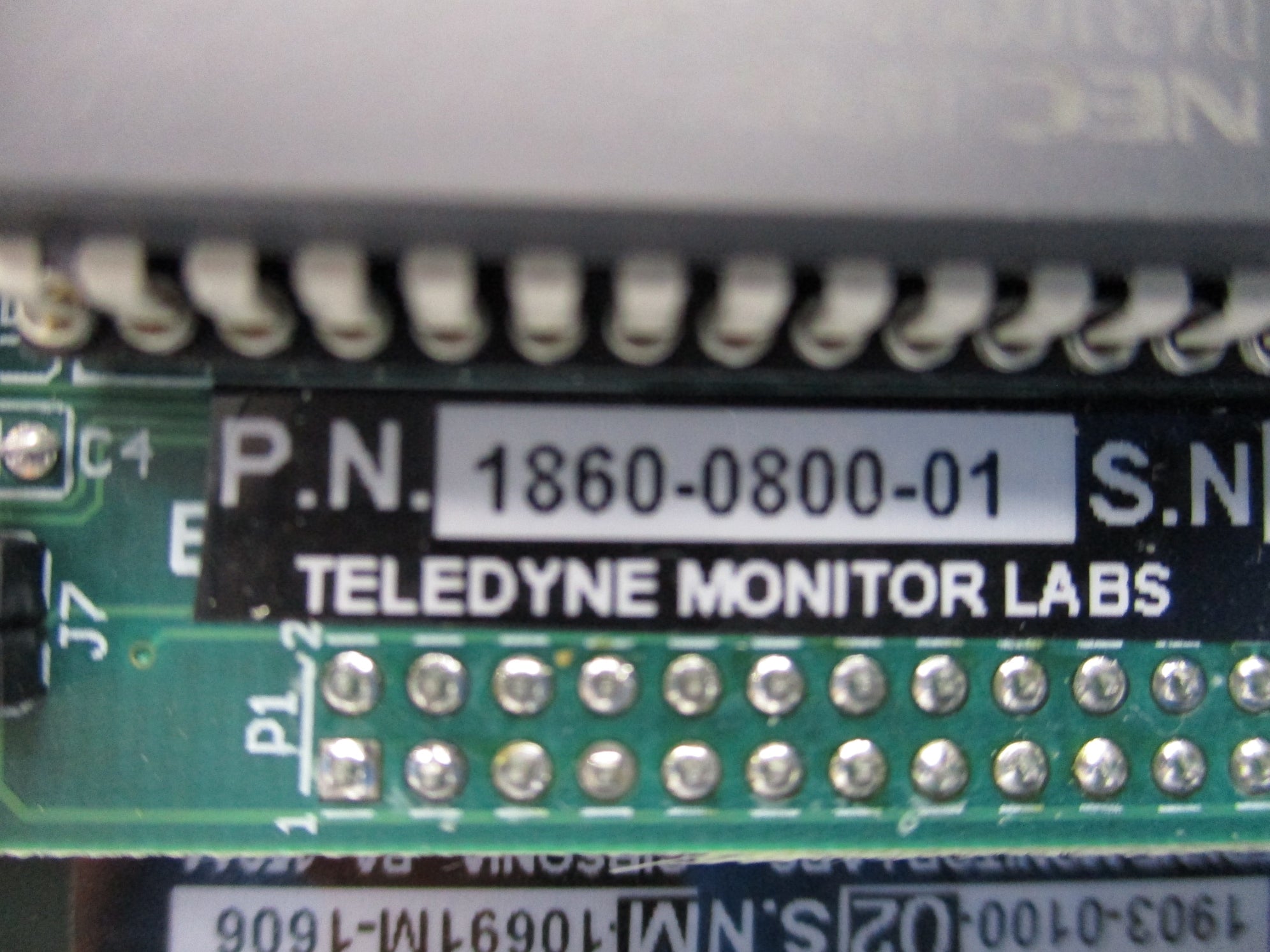 TELEDYNE MONITOR 1903-0100-02 UNMP