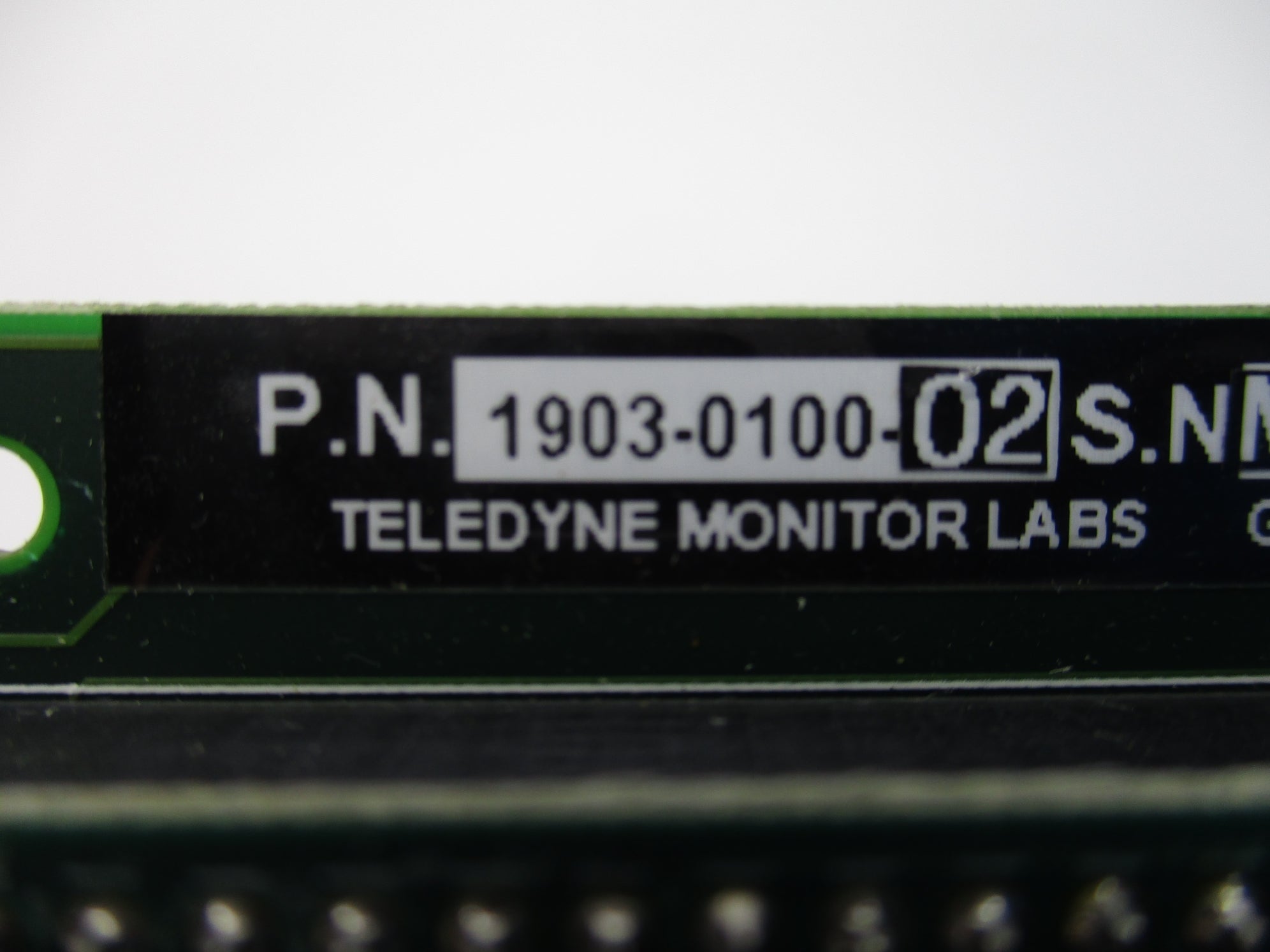 TELEDYNE MONITOR 1903-0100-02 UNMP