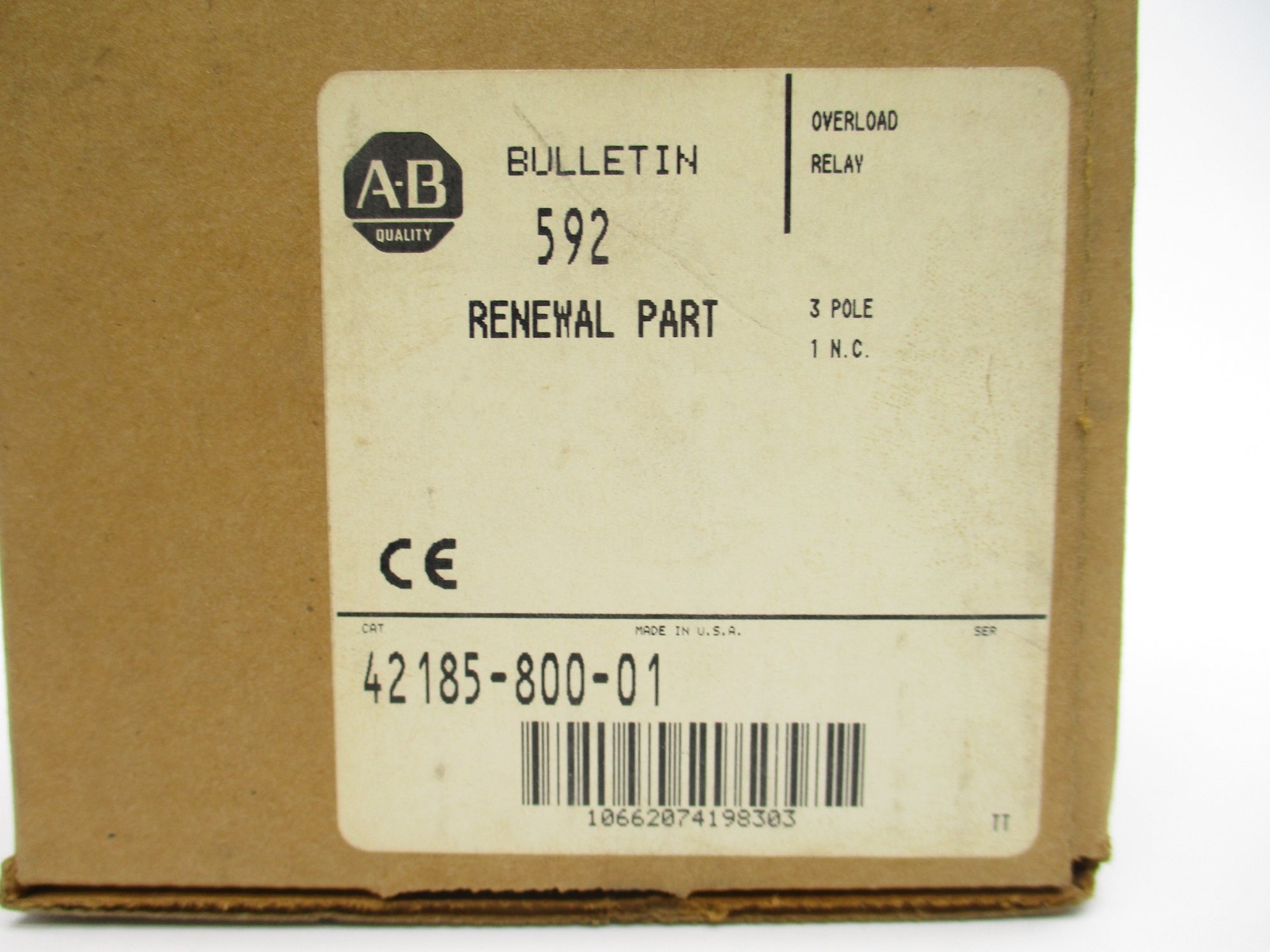ALLEN BRADLEY 42185-800-01 (AS PICTURED) (BR/WH) NSMP