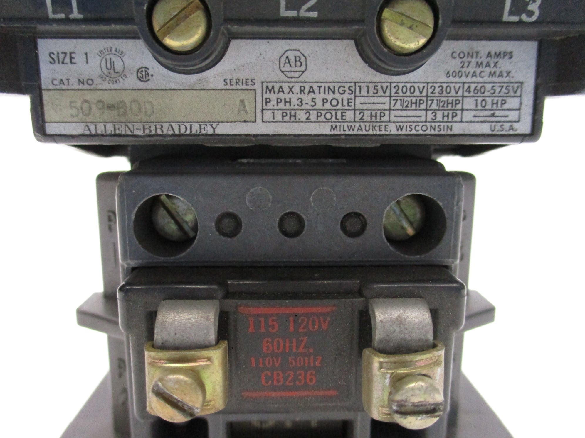 ALLEN BRADLEY 509-BOD SER. A  NSNP