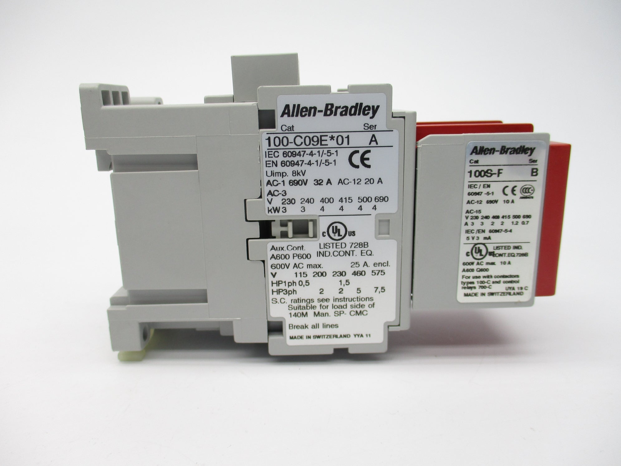 ALLEN BRADLEY 100S-C09EJ05BC SER. A 24V (BR/WH) NSMP