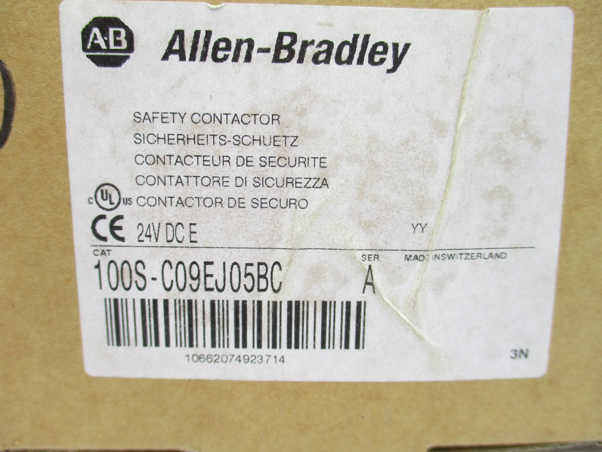 ALLEN BRADLEY 100S-C09EJ05BC SER. A 24V (BR/WH) NSMP