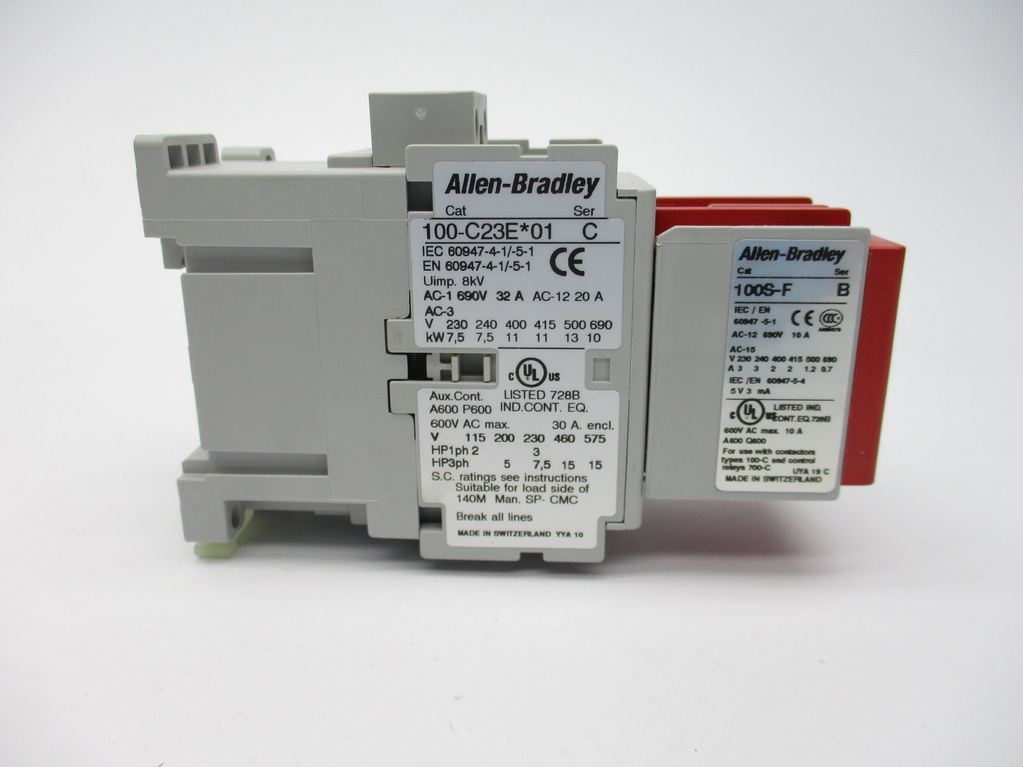 ALLEN BRADLEY 100S-C23EJ05BC SER. A 24V (BR/WH) NSMP