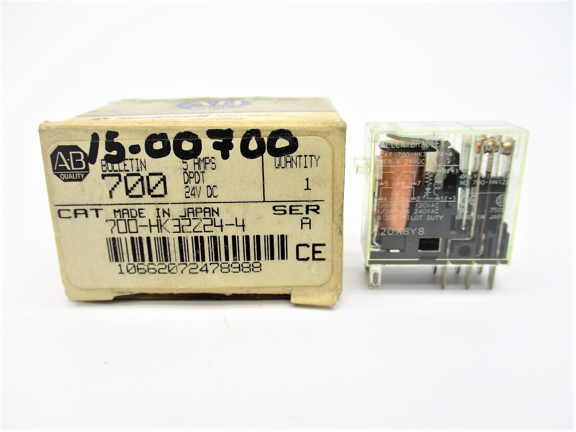 ALLEN BRADLEY 700-HK32Z24-4 SER. C 5A 24V (WH) NSMP