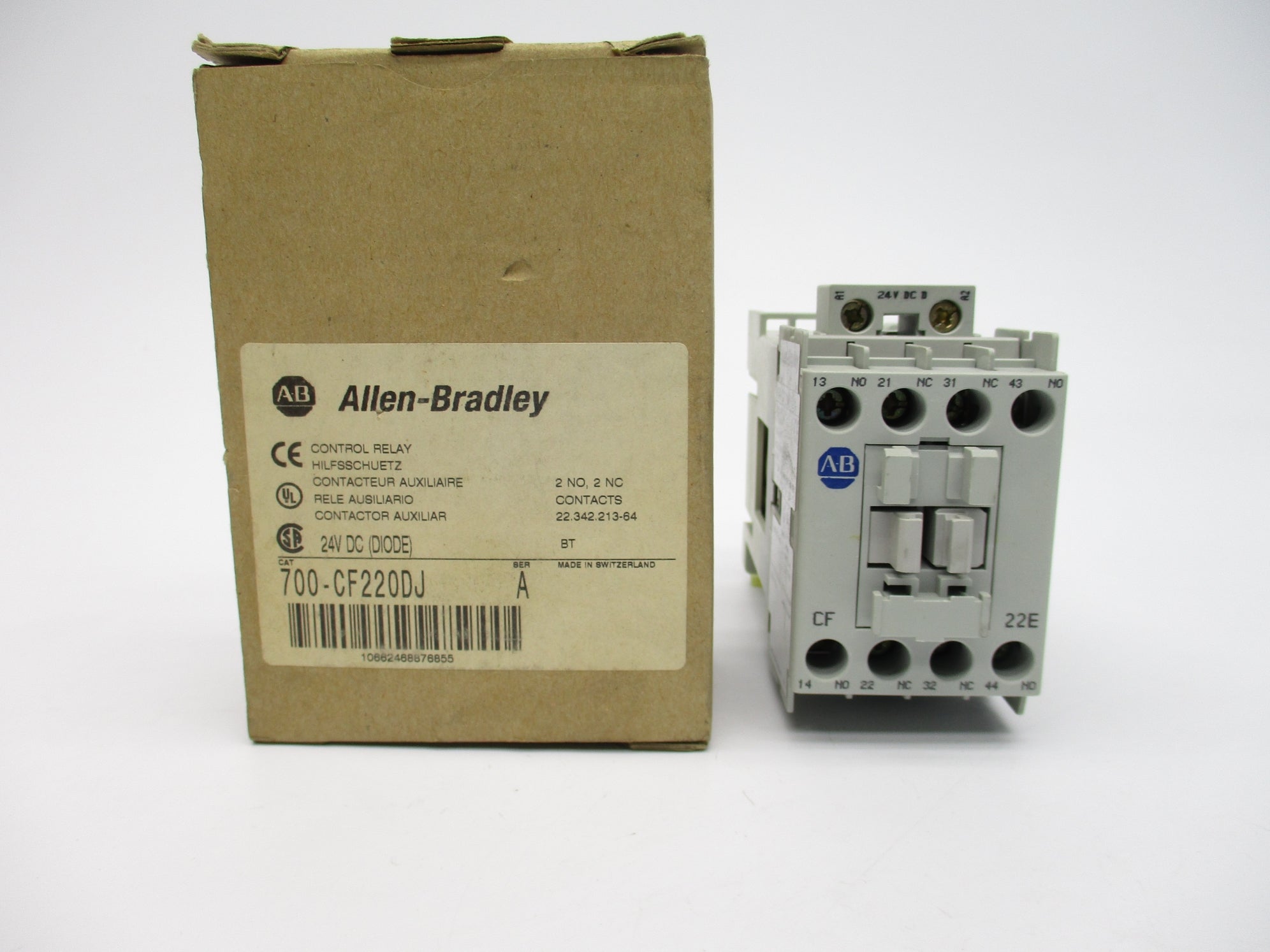 ALLEN BRADLEY 700-CF220DJ SER. A 25A 24V (BR/WH) NSMP