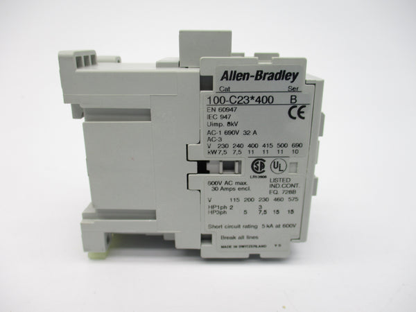 ALLEN BRADLEY 100-C23D400 SER. B 110/120V (BR/WH) NSMP