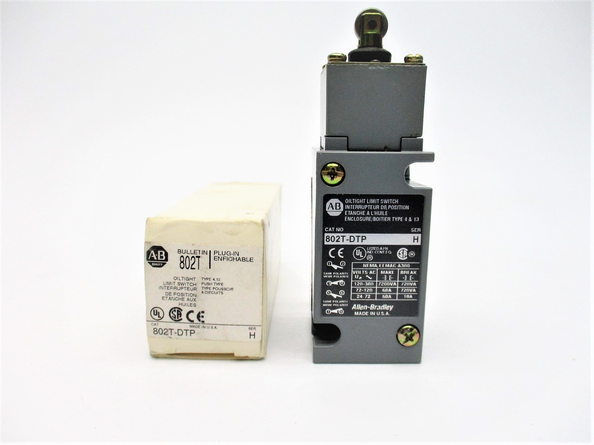 ALLEN BRADLEY 802T-DTP SER. H (WH) NSMP