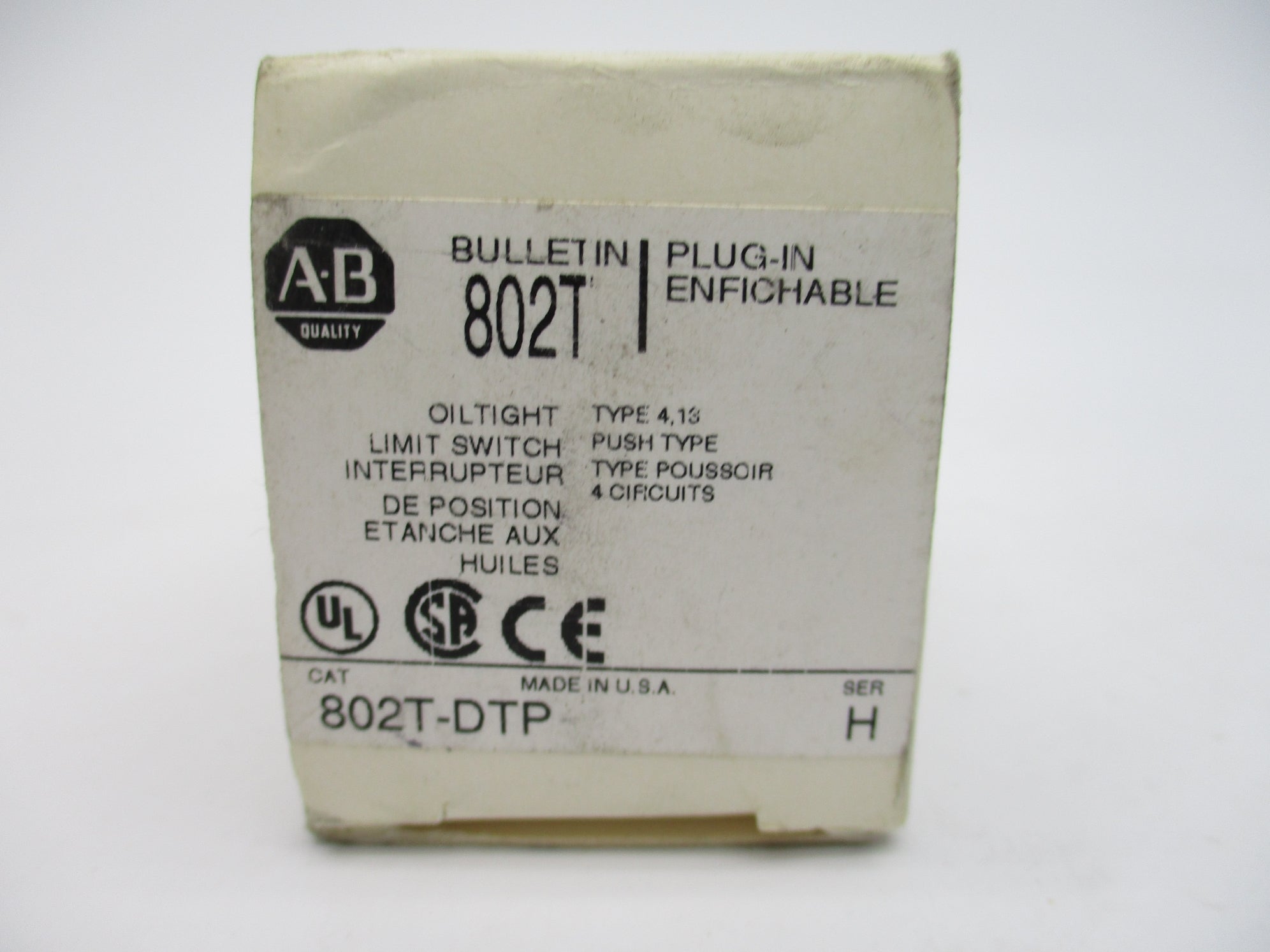 ALLEN BRADLEY 802T-DTP SER. H (WH) NSMP