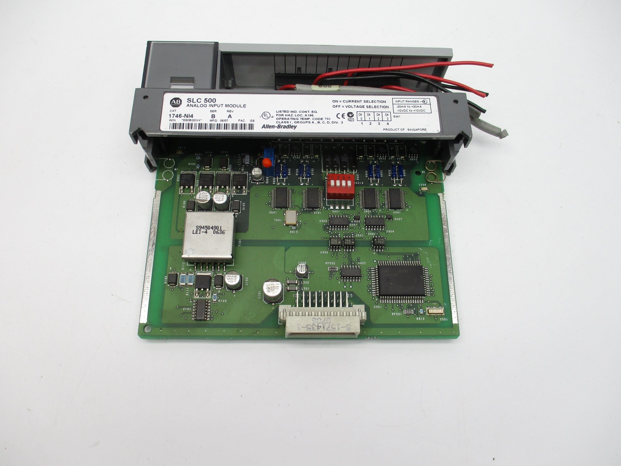 ALLEN BRADLEY 1746-NI4 SER. B REV. A 10.0-10VDC (AS PICTURED) UNMP