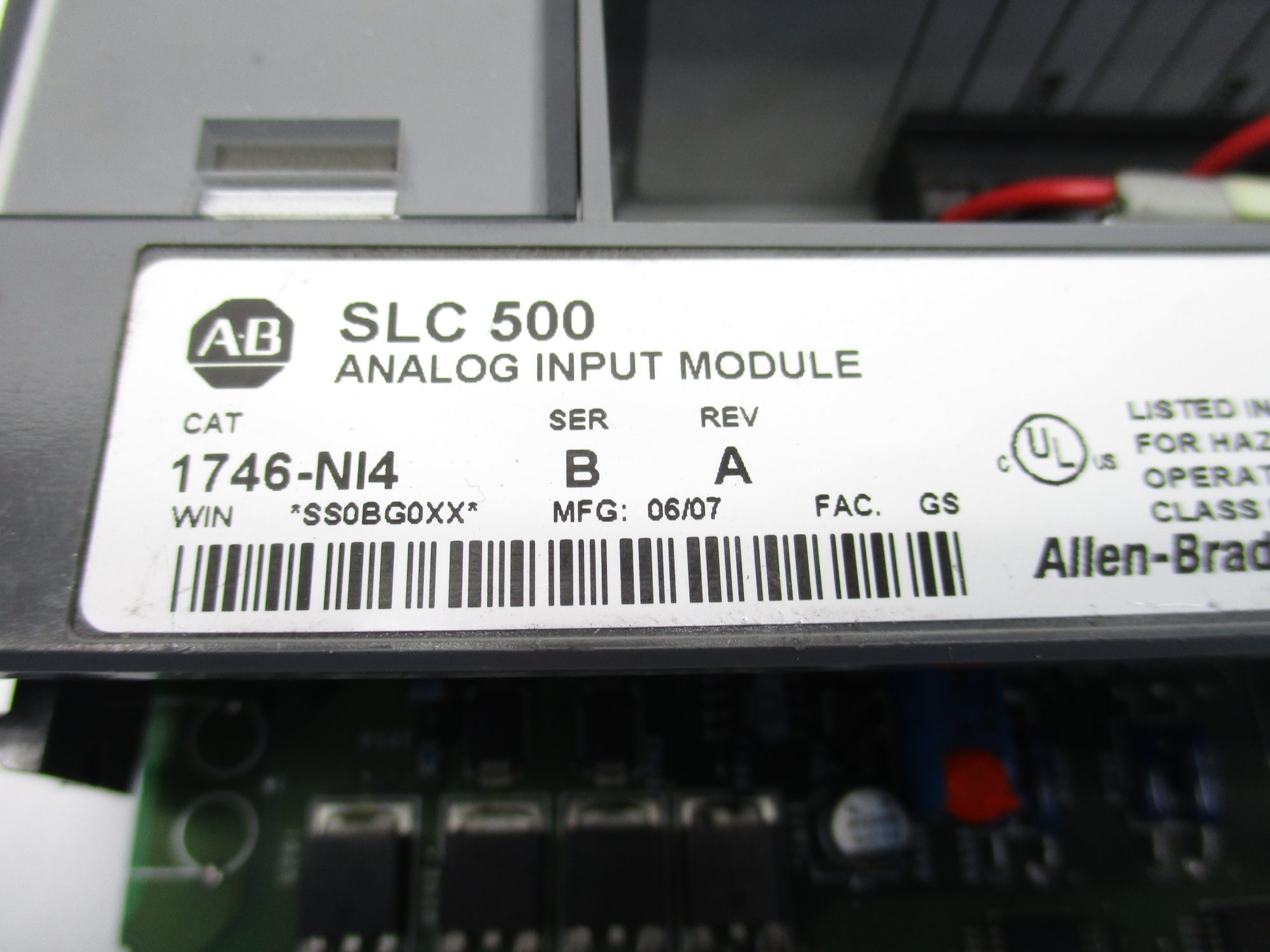 ALLEN BRADLEY 1746-NI4 SER. B REV. A 10.0-10VDC (AS PICTURED) UNMP