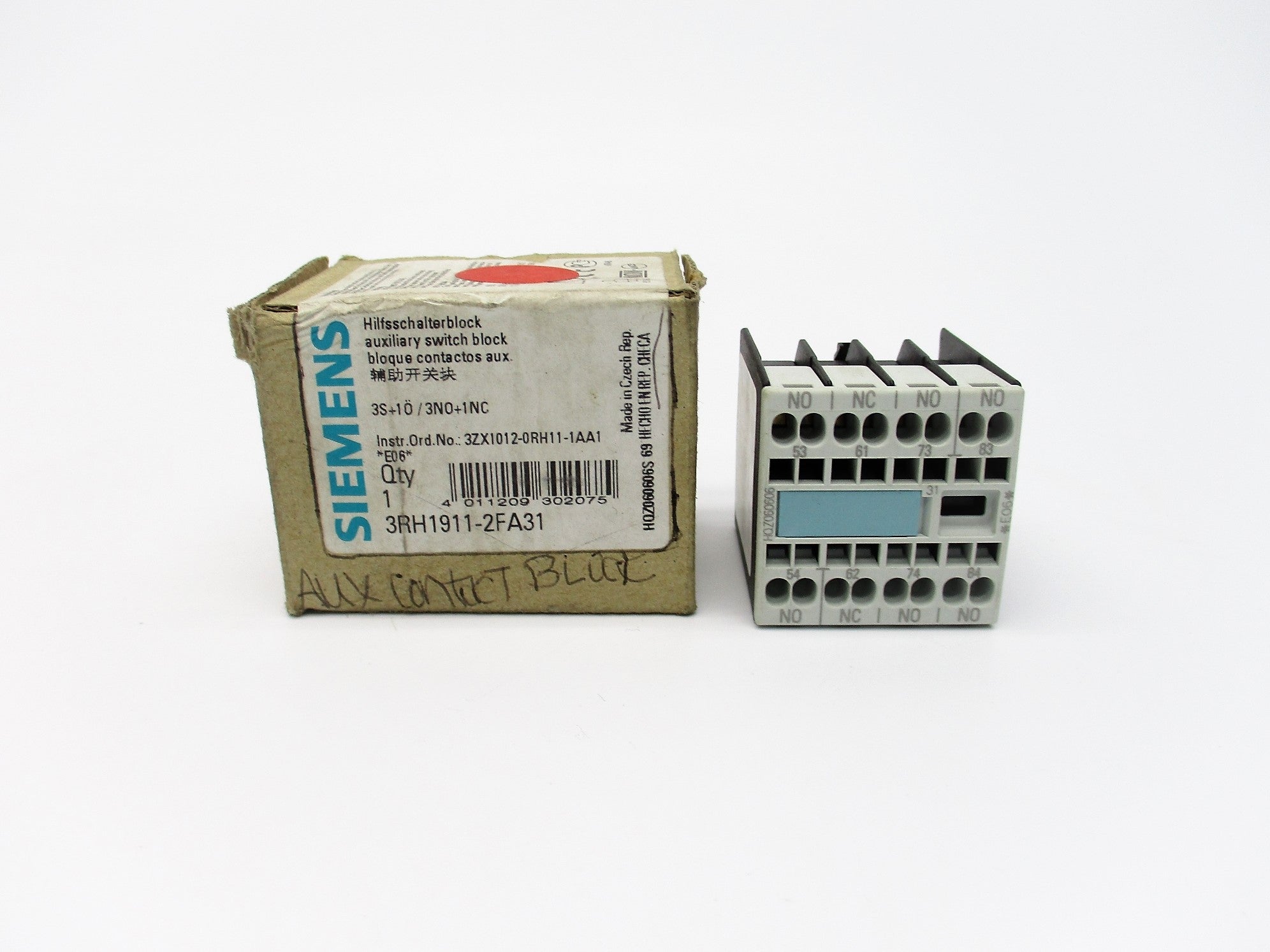 SIEMENS 3RH1911-2FA31 240V 10A NSMP