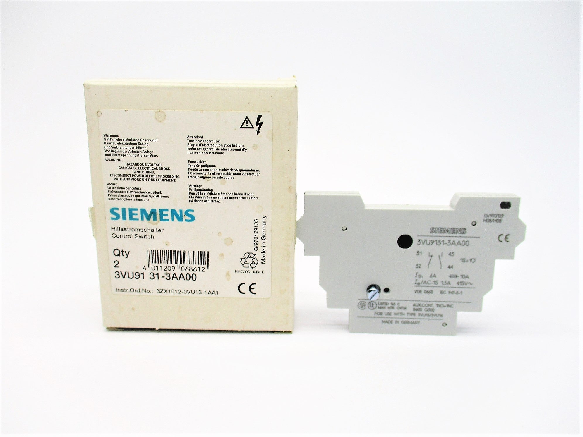 SIEMENS 3VU9131-3AA00 (PKG OF 2) NSMP