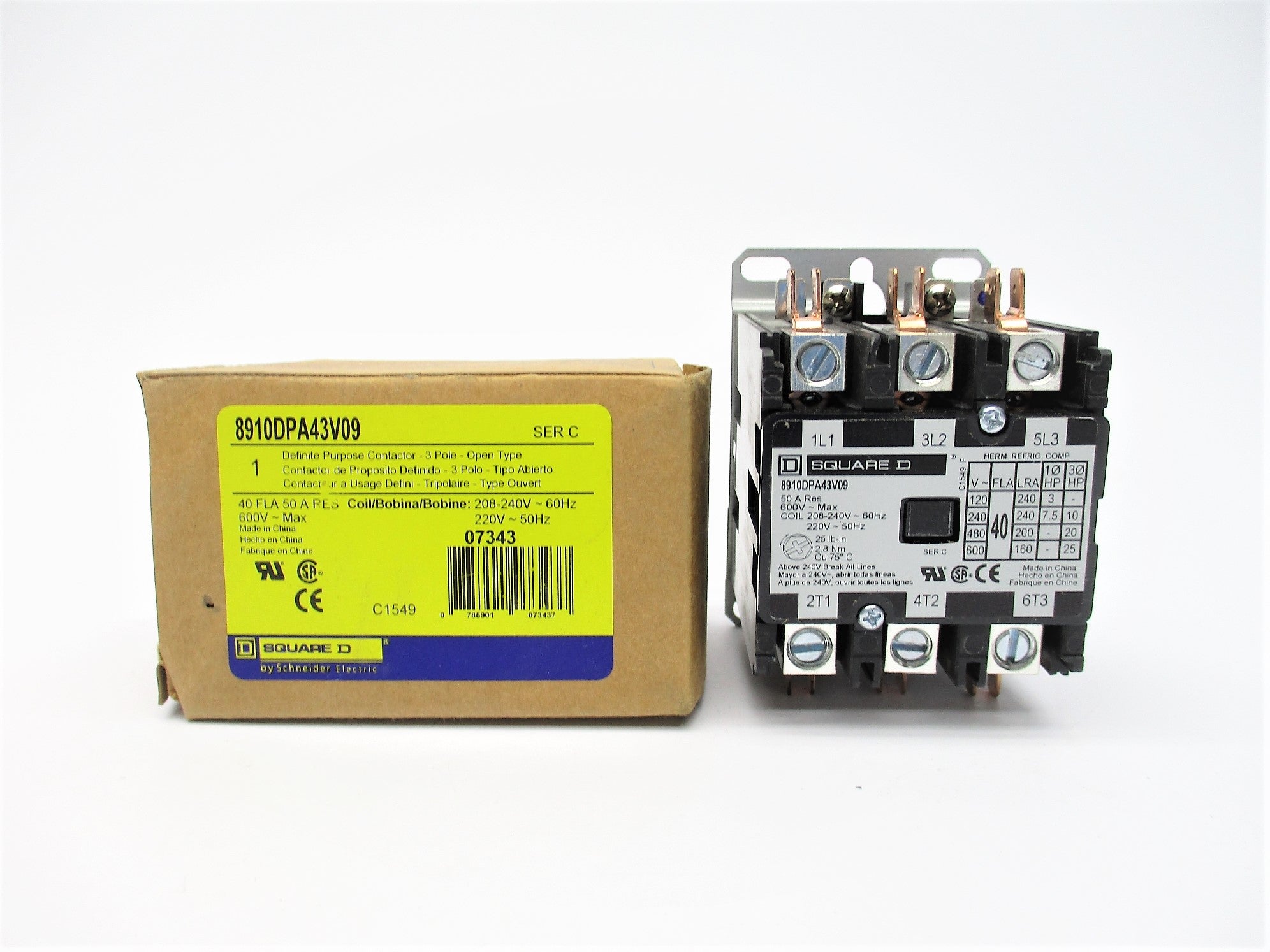 SQUARE D 8910DPA43V09 SER. C 208-240/220V  NSMP