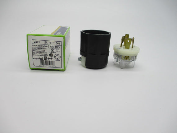 LEVITON 2431 LOCKING PLUG * NEW IN BOX *