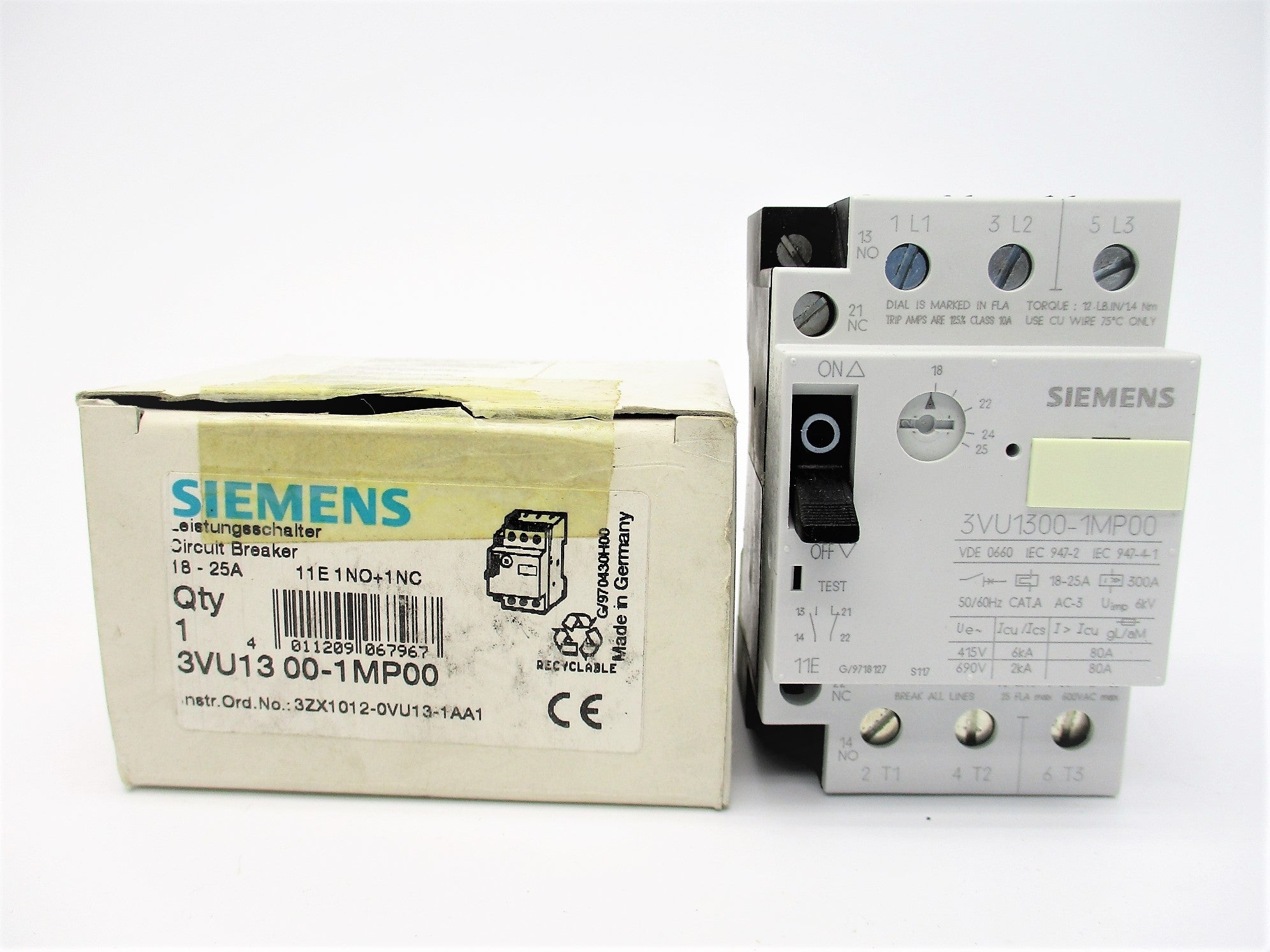 SIEMENS 3VU1300-1MP00 18-25A NSMP