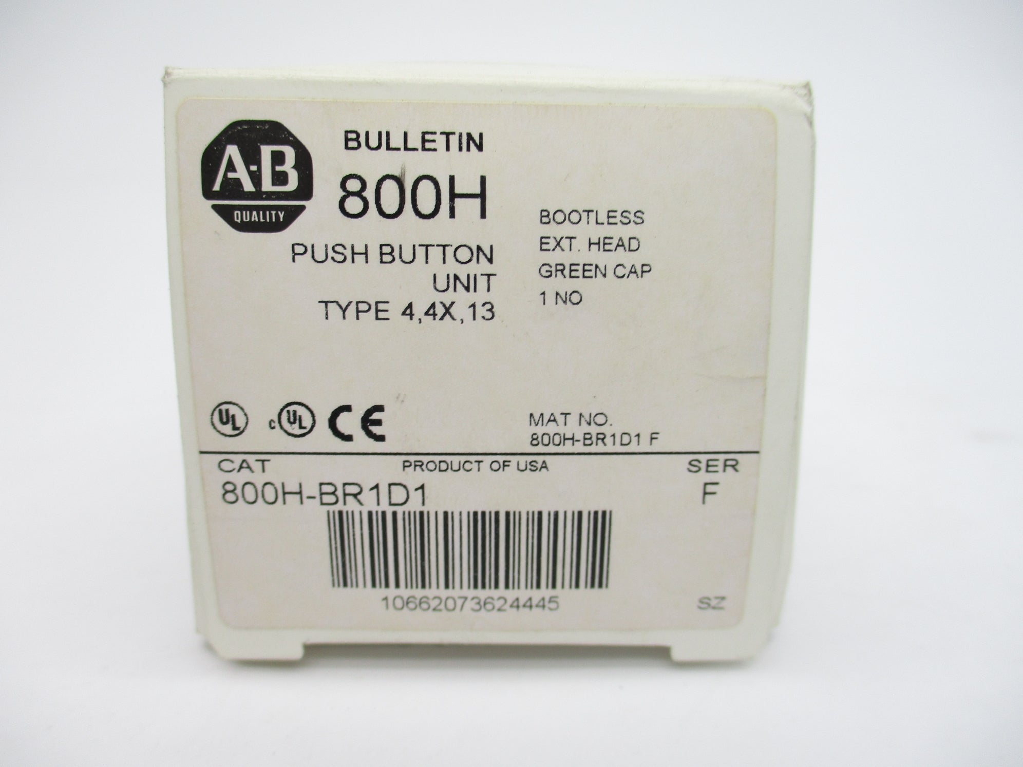 ALLEN BRADLEY 800H-BR1D1 SER. F (WH) NSMP