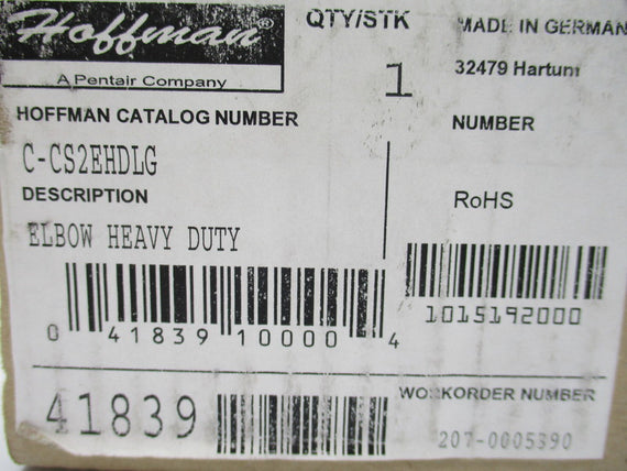 HOFFMAN C-CS2EHDLG NSFS