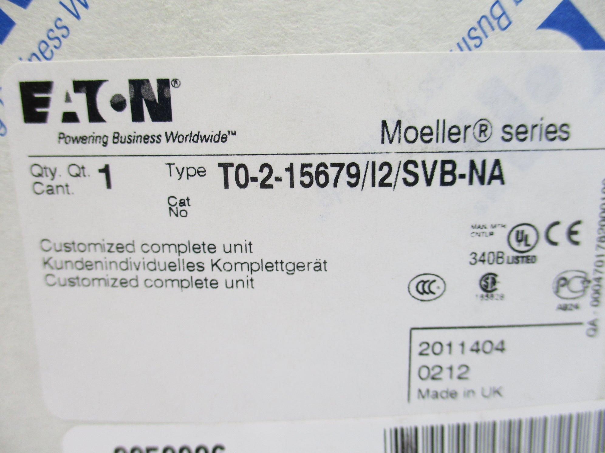 EATON T0-2-15679/I2/SVB-NA NSMP