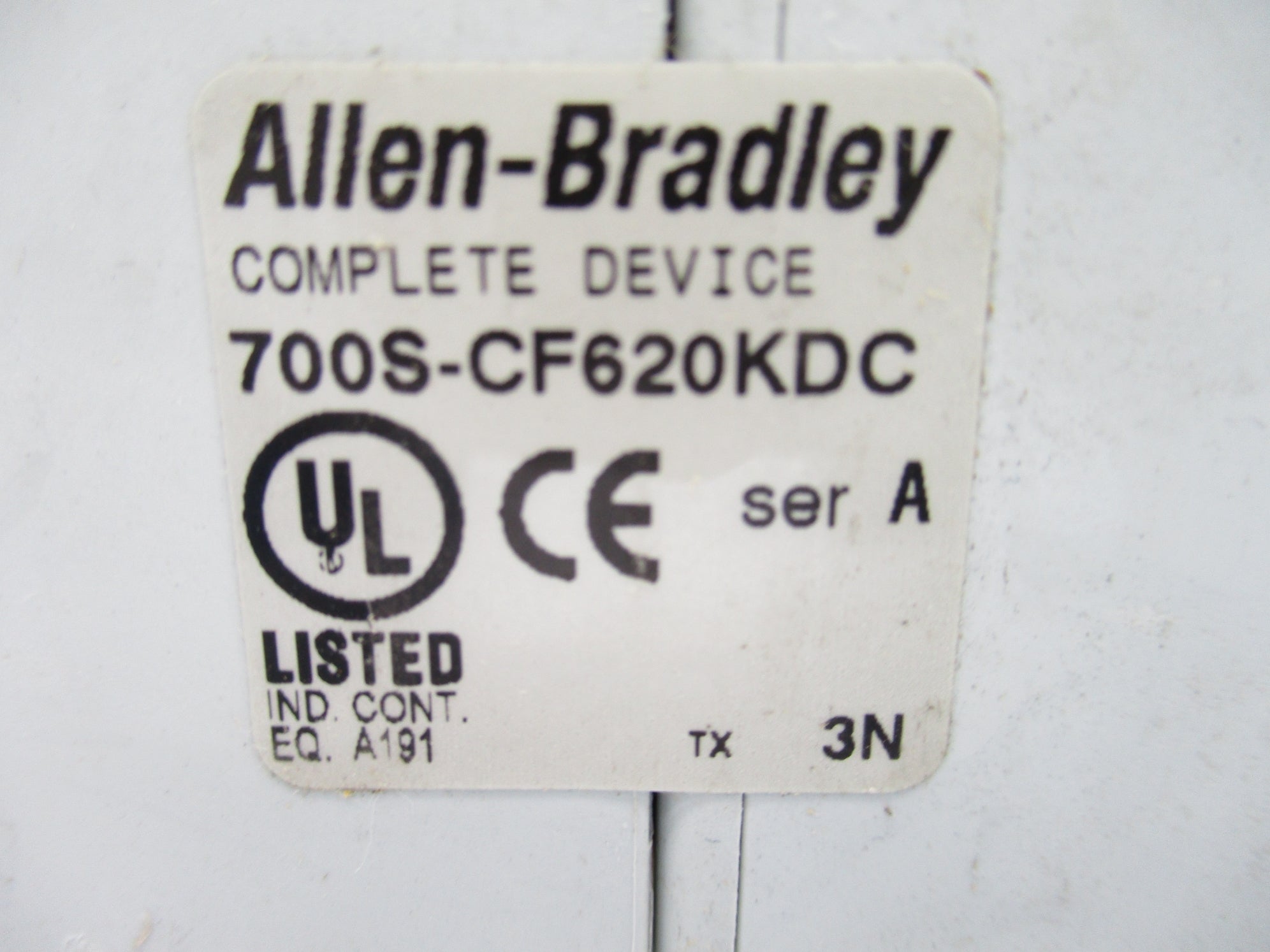INDUSTRIAL SPARE PART 700S-CF620KDC SER. A 110/120V  UNMP