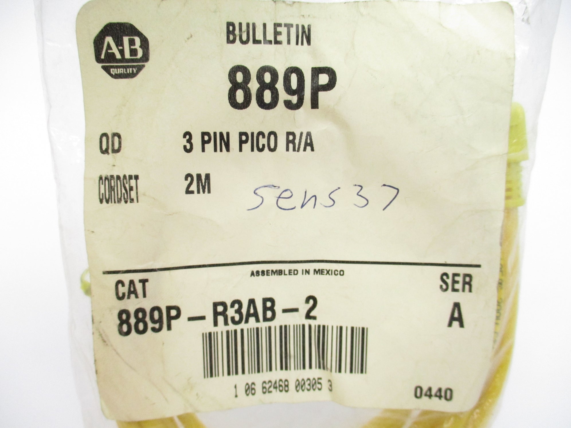 ALLEN BRADLEY 889P-R3AB-2 SER. A NSMP