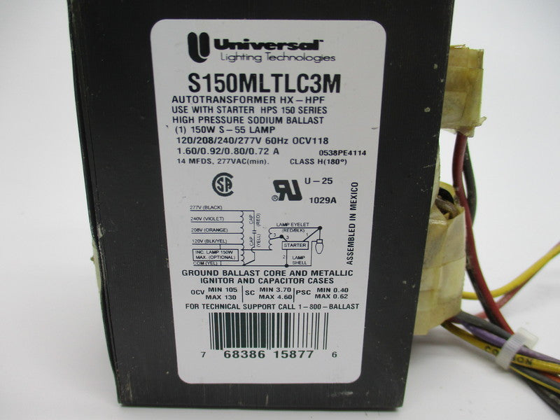 UNIVERSAL LIGHTING TECHNOLOGIES S150MLTLC3M UNMP
