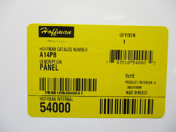 HOFFMAN A14P8 NSNP