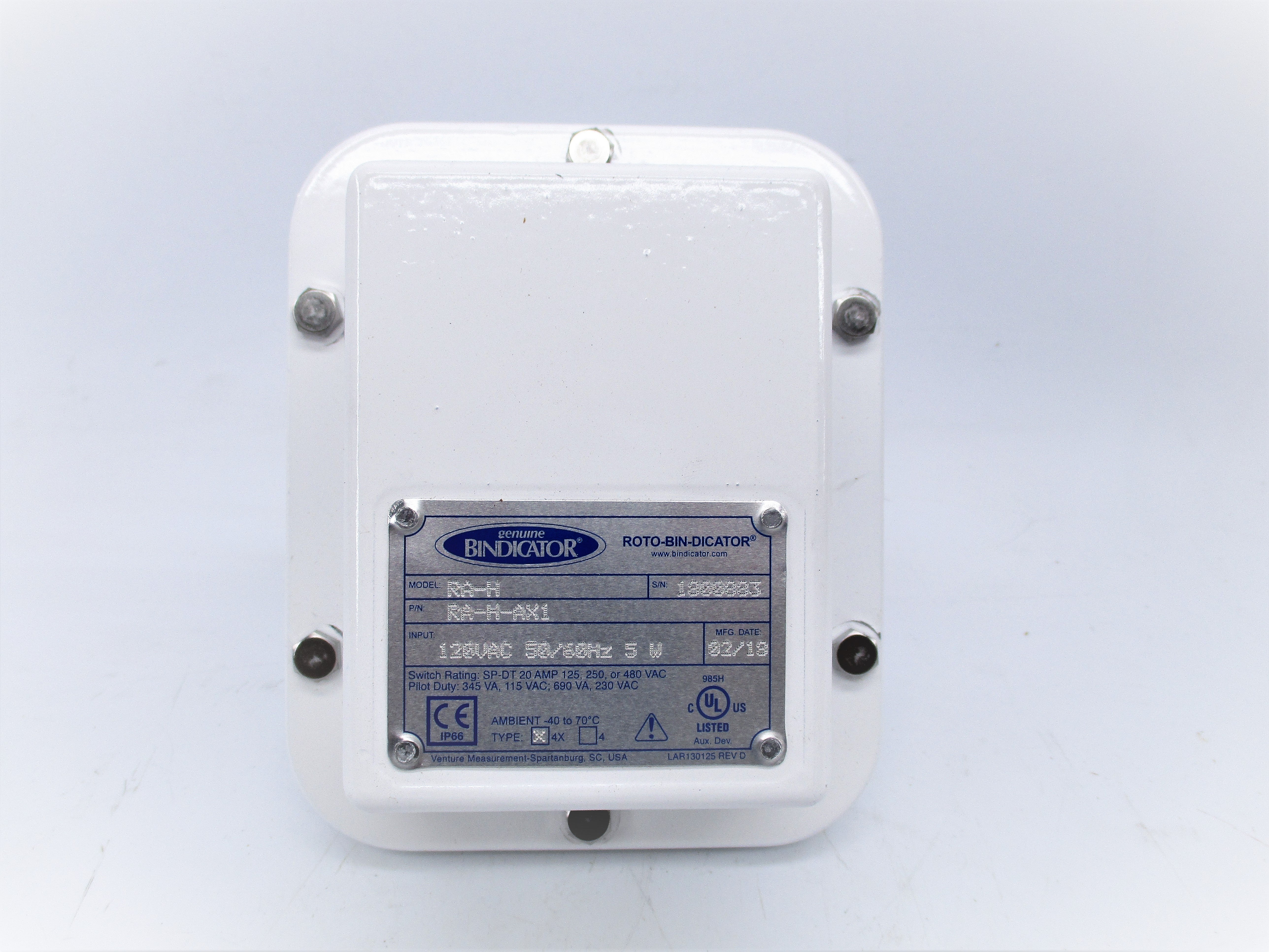 BINDICATOR RA-H-AX1 120VAC NSNP