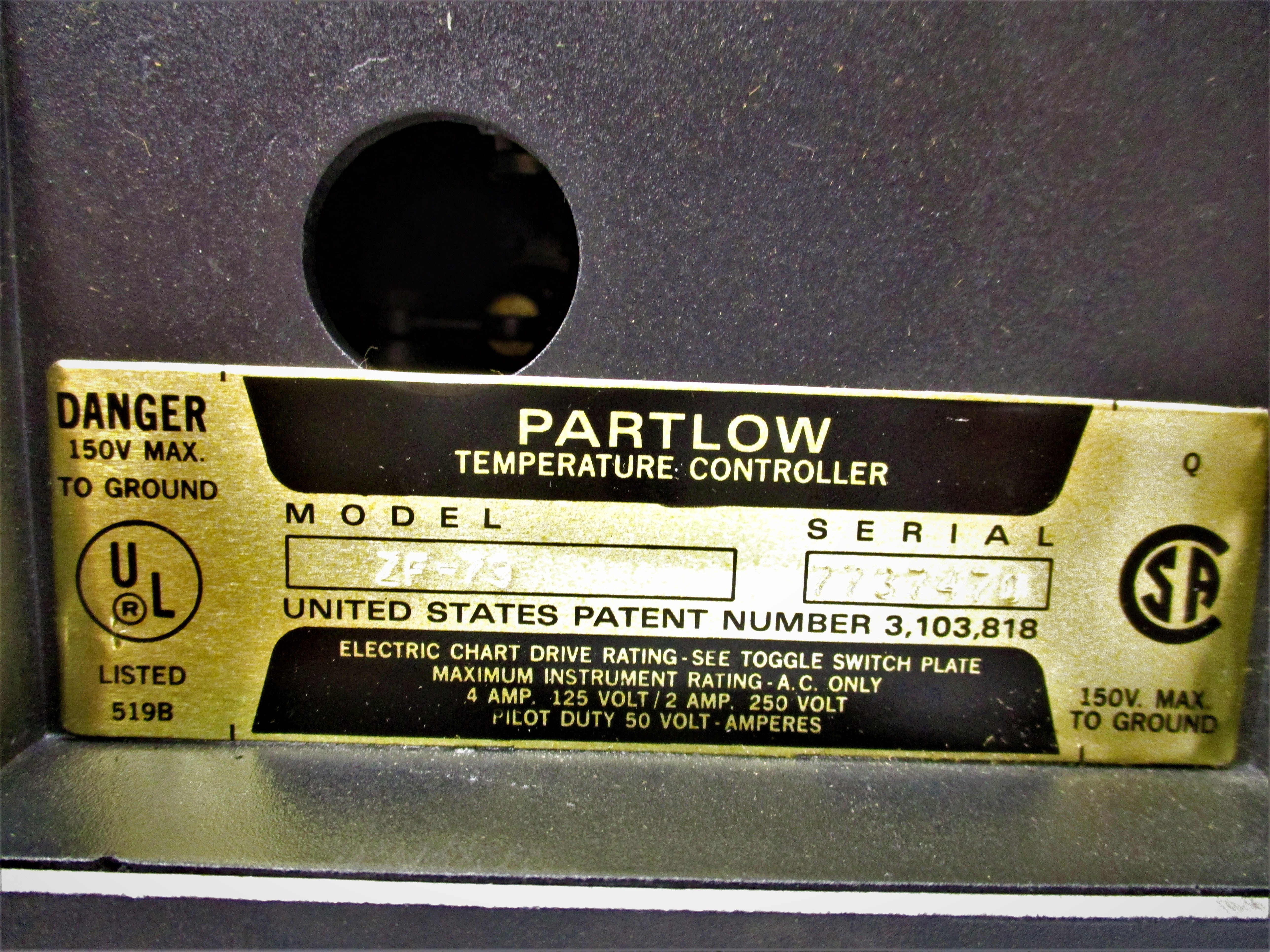 PARTLOW ZF-79 UNMP