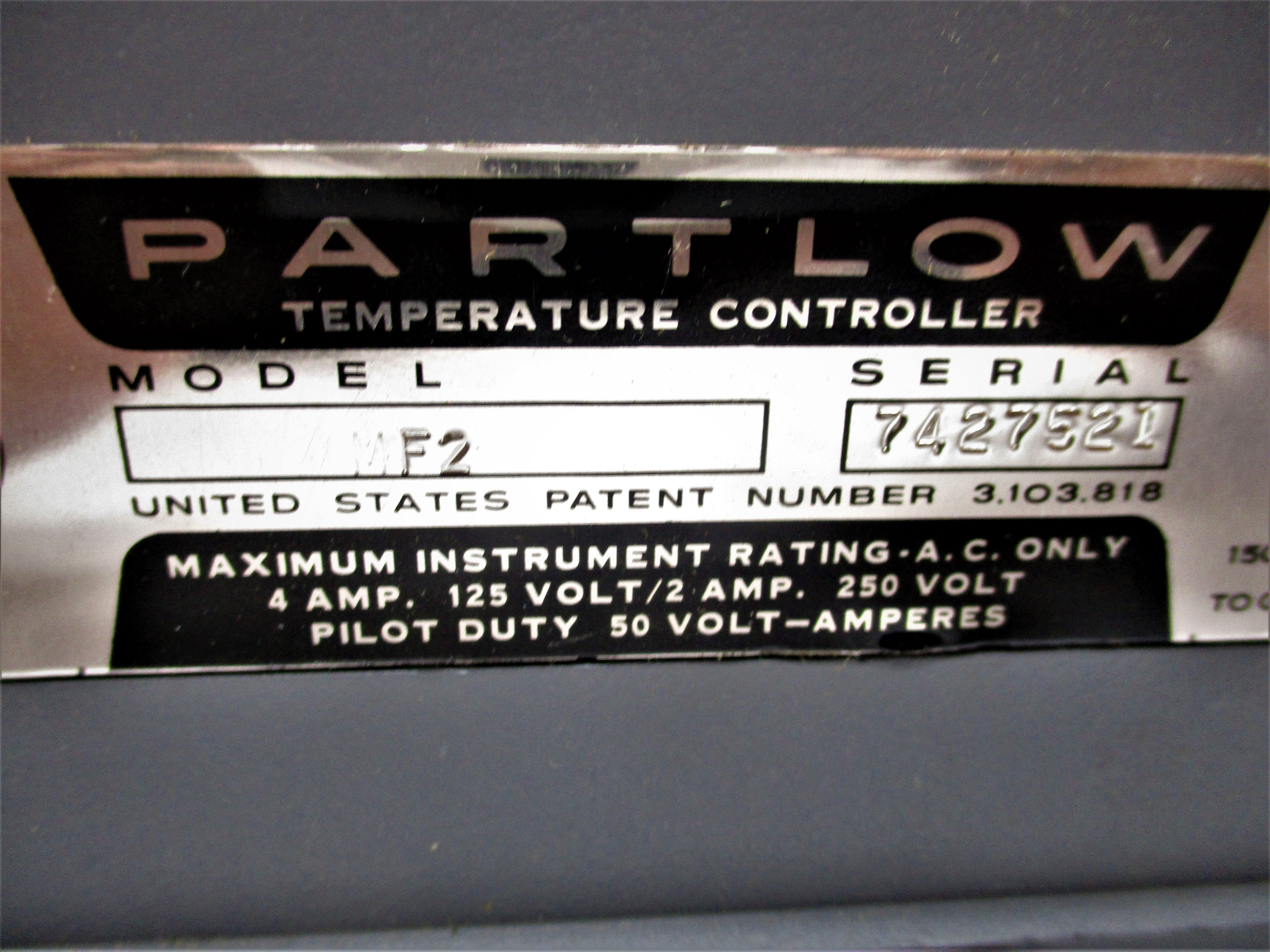 PARTLOW MF2 NSNP