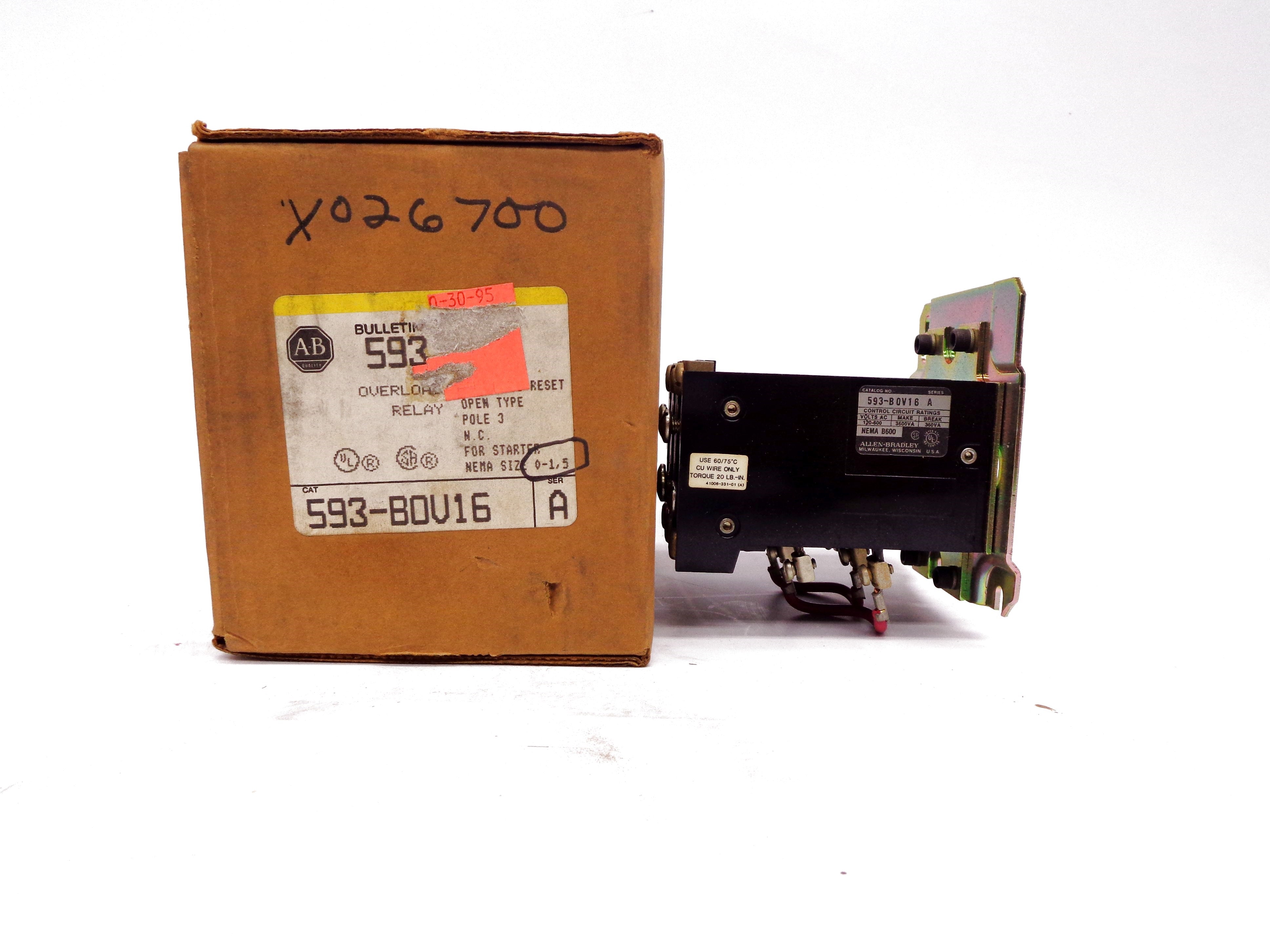 INDUSTRIAL SPARE PART 593-BOV16 SER. A 0-1.5A 120V (BR/YL) NSMP