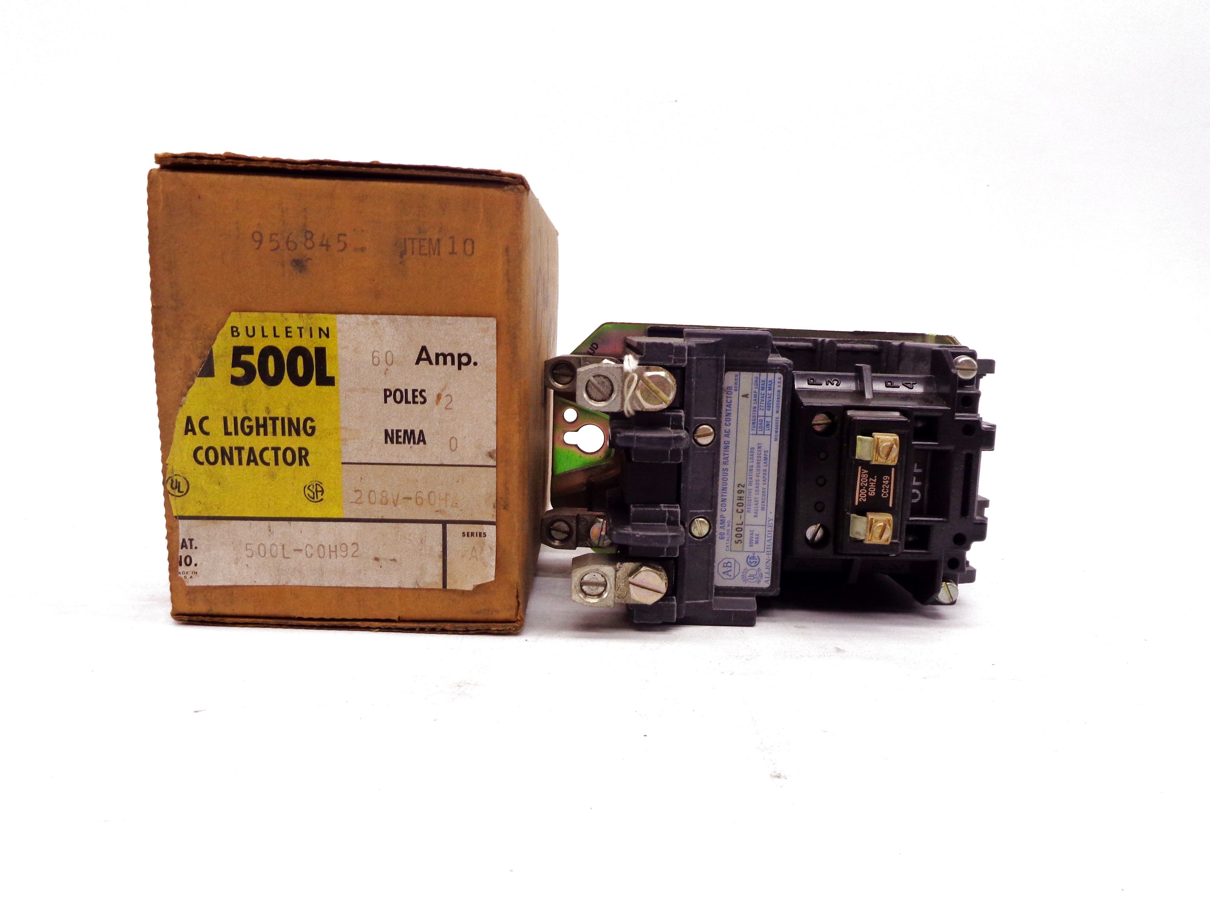 INDUSTRIAL SPARE PART 500L-COH92 SER. A 208V (BR/YL) NSMP