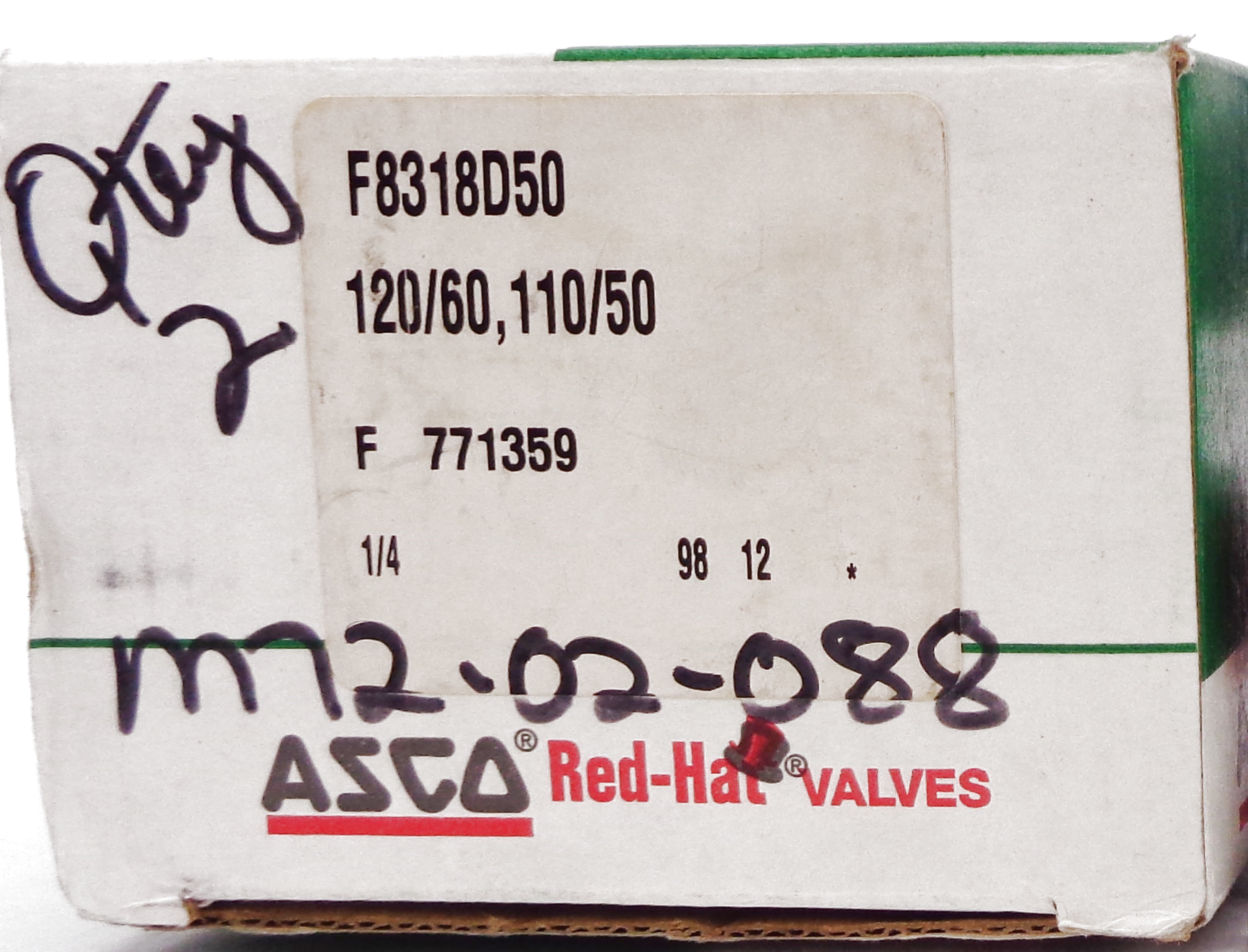 ASCO F8318D50 110/120V NSMP