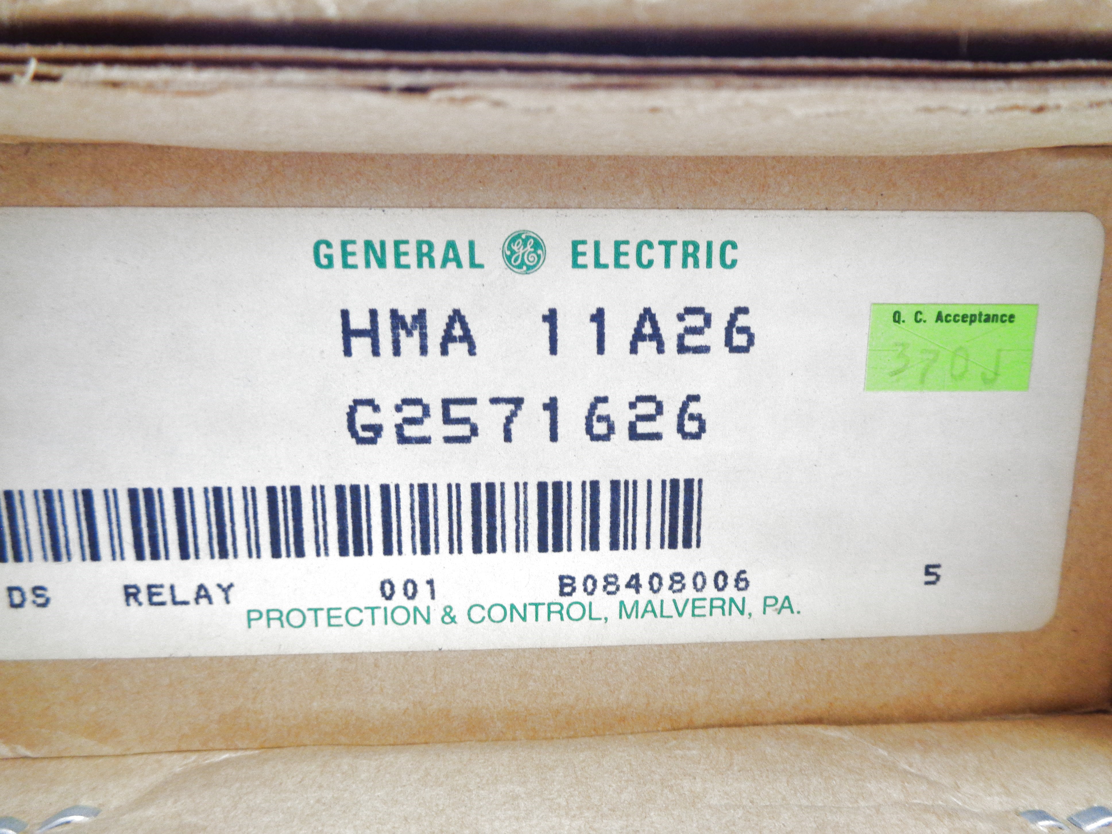 GENERAL ELECTRIC HMA11A26 NSMP