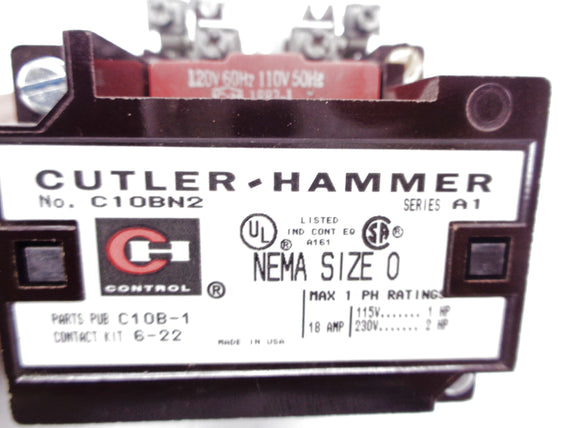 CUTLER HAMMER C10BN2 SER. A1 120V NSNP