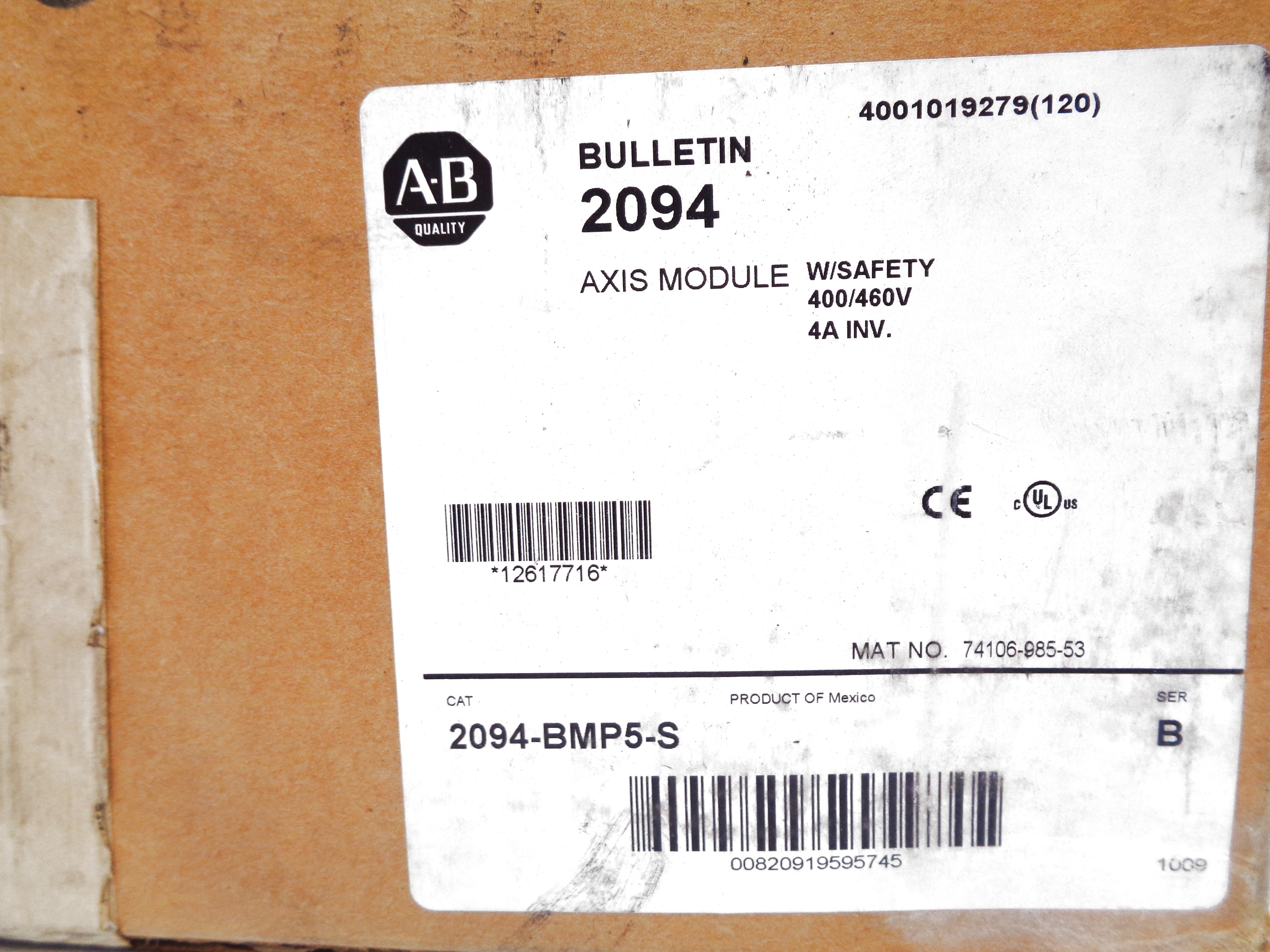 ALLEN BRADLEY 2094-BMP5-S SER. B F/W 1.111 NSMP