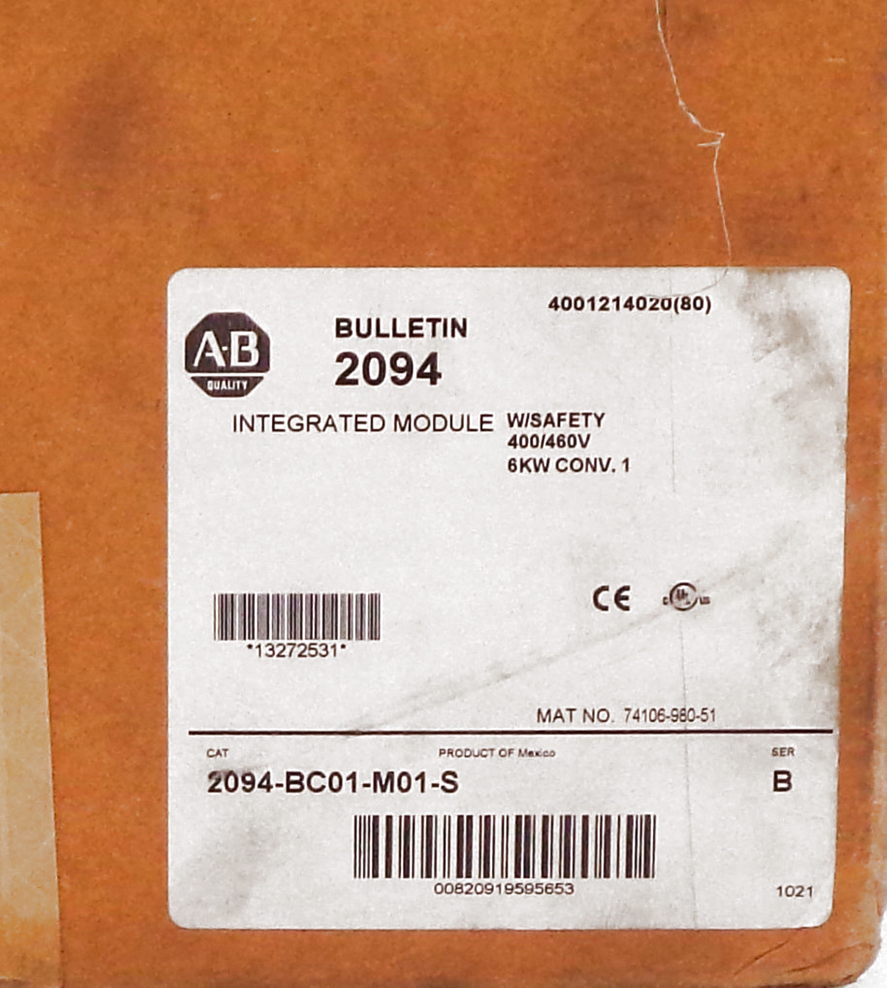 ALLEN BRADLEY 2094-BC01-M01-S SER. B F/W V1.111 NSMP