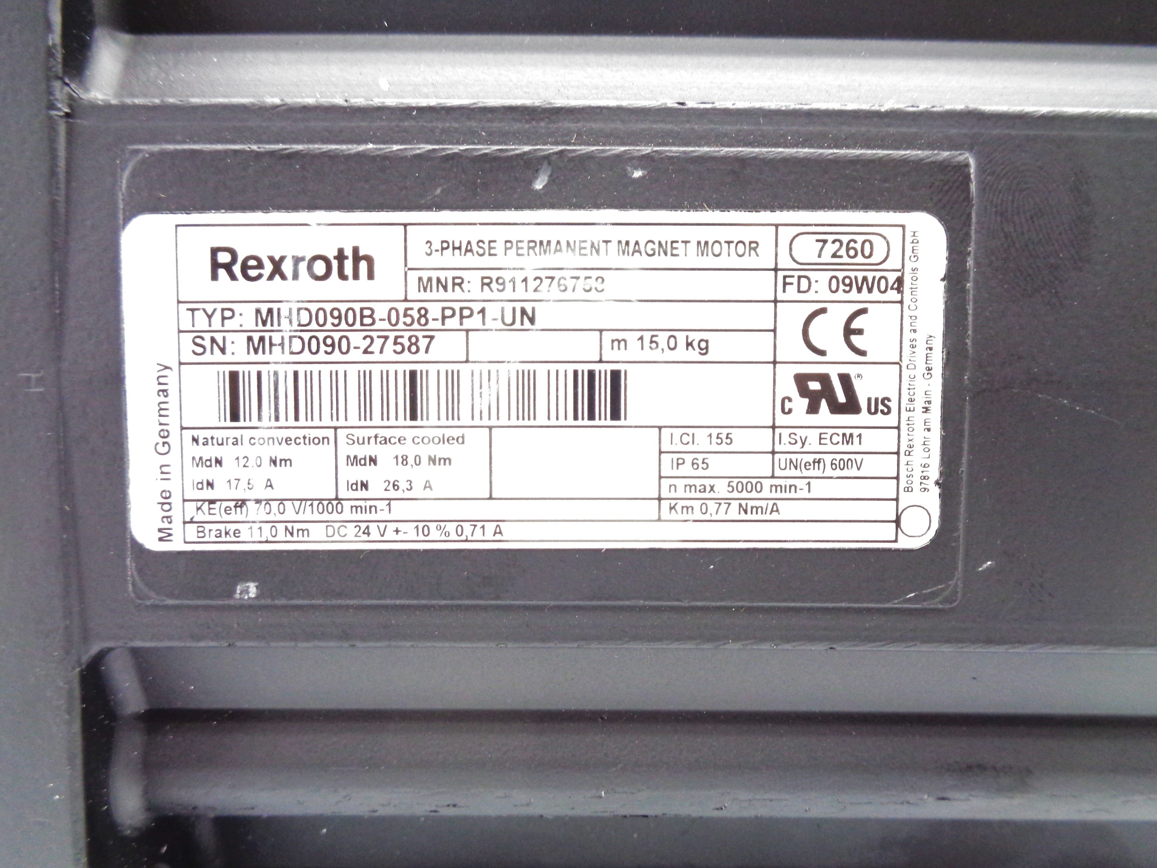 REXROTH MHD090B-058-PP1-UN R911276758 NSNP