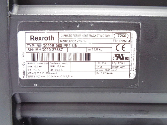 REXROTH MHD090B-058-PP1-UN R911276758 NSNP