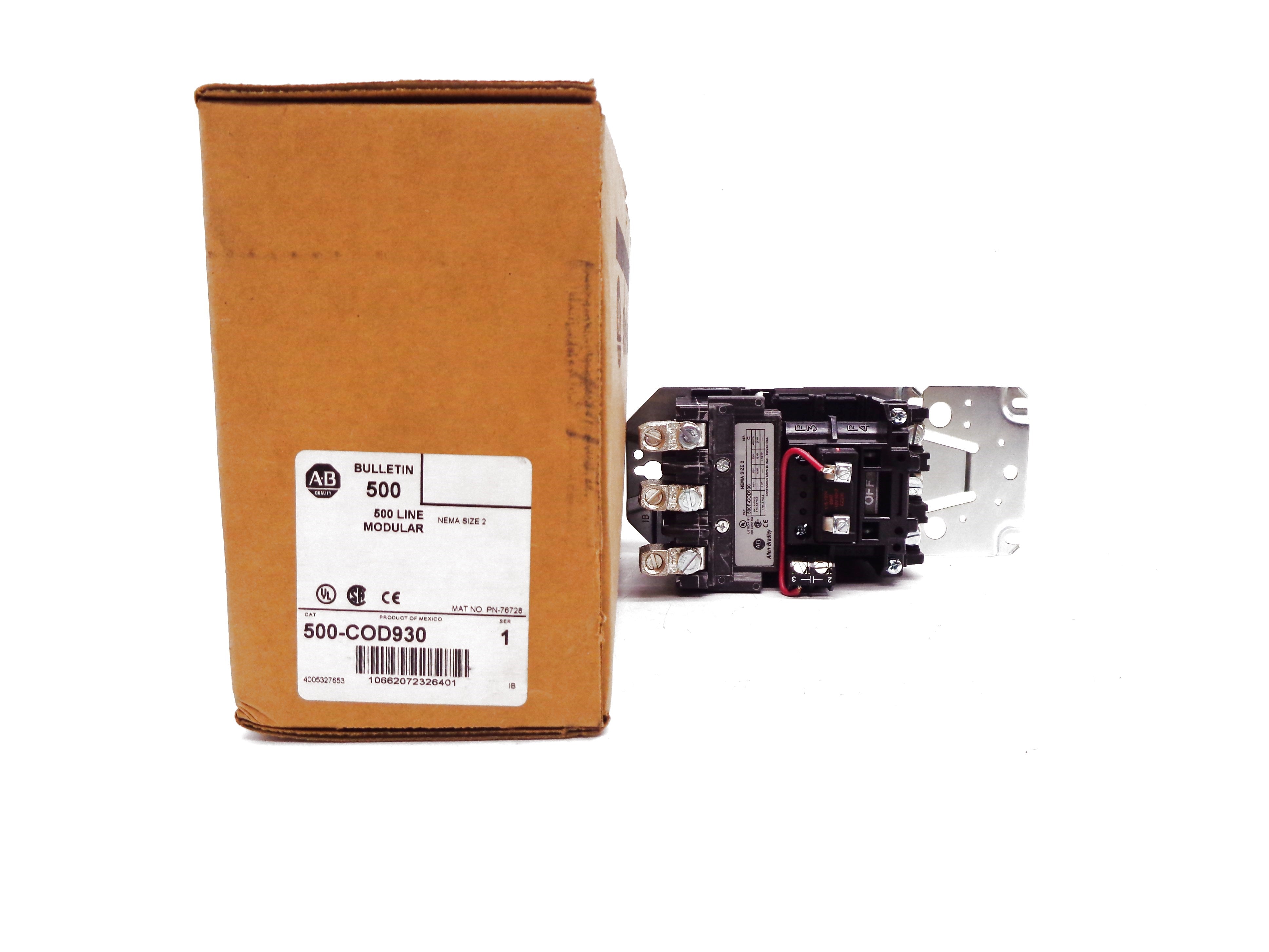 INDUSTRIAL SPARE PART 500-COD930 SER. 1 110/115-120V 45A (BR/WH) NSMP