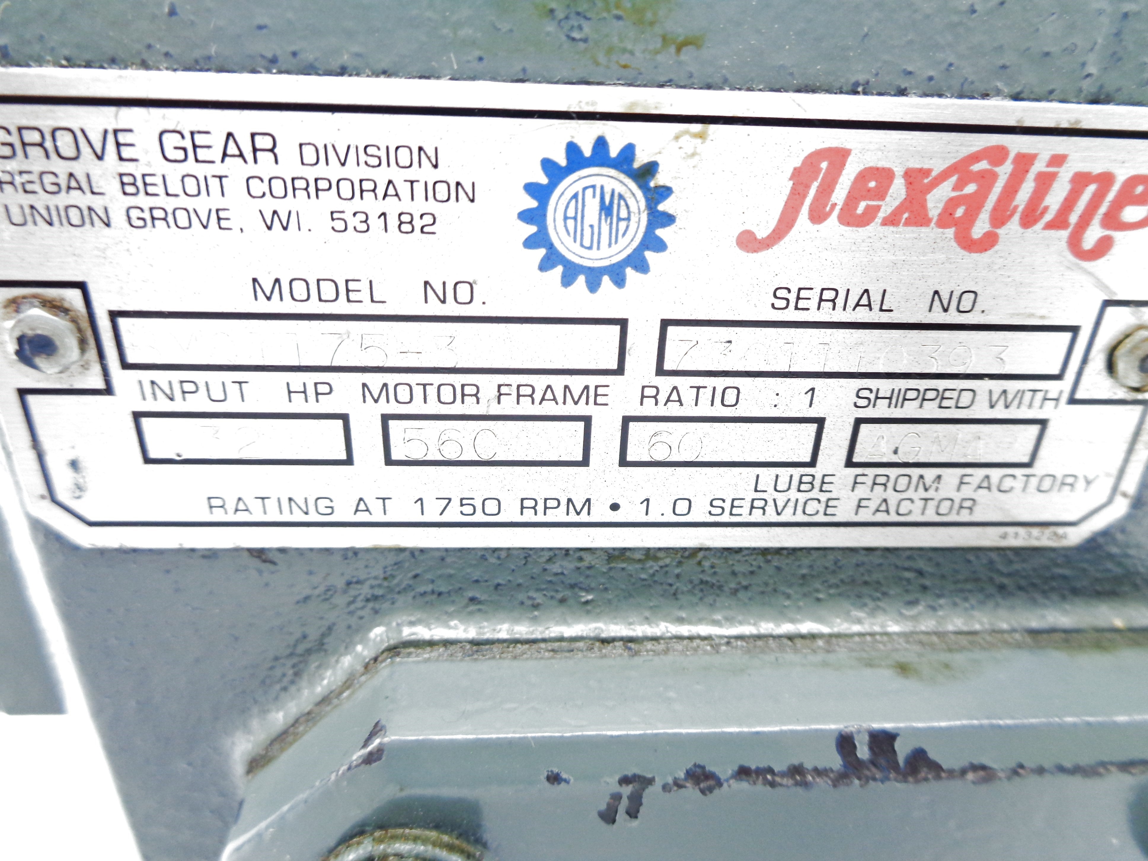 GROVE GEAR BMQ1175-3 UNMP
