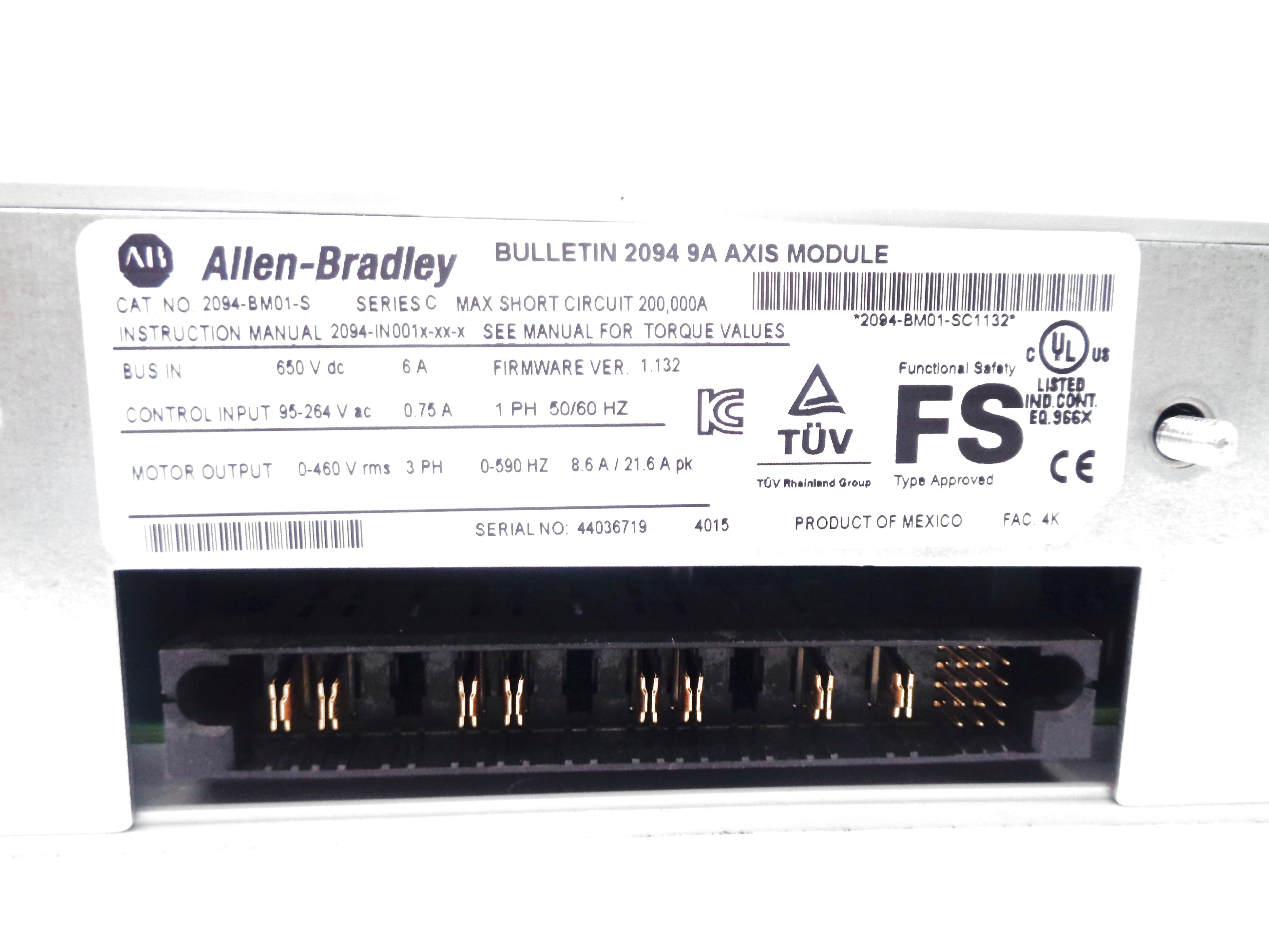 ALLEN BRADLEY 2094-BM01-S SER. C F/W 1.132 REMAN