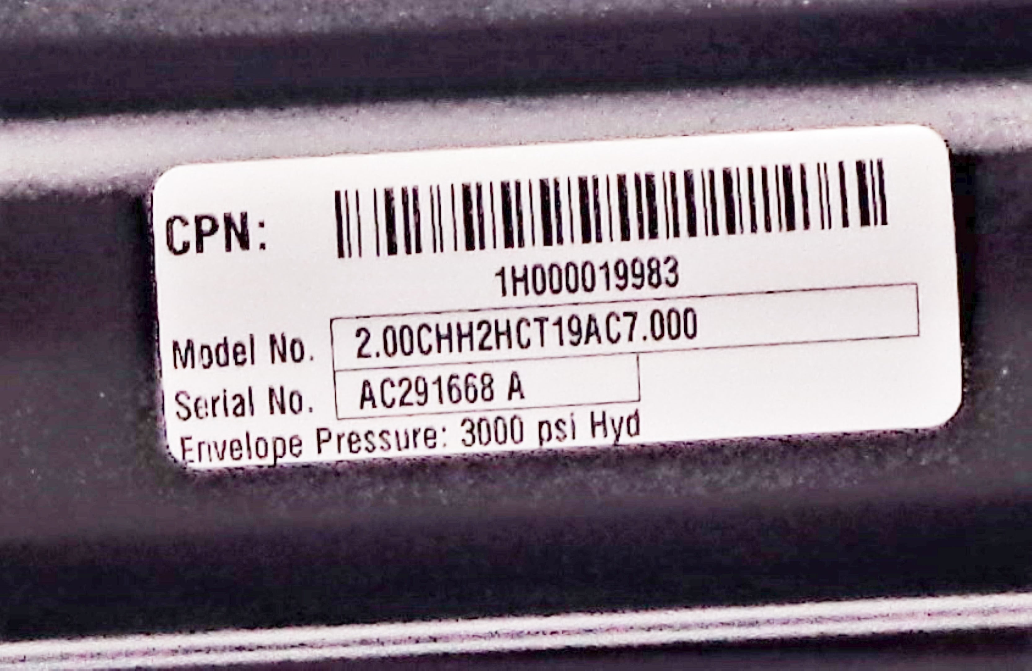 PARKER 2.00CHH2HCT19AC7.000 NSNP