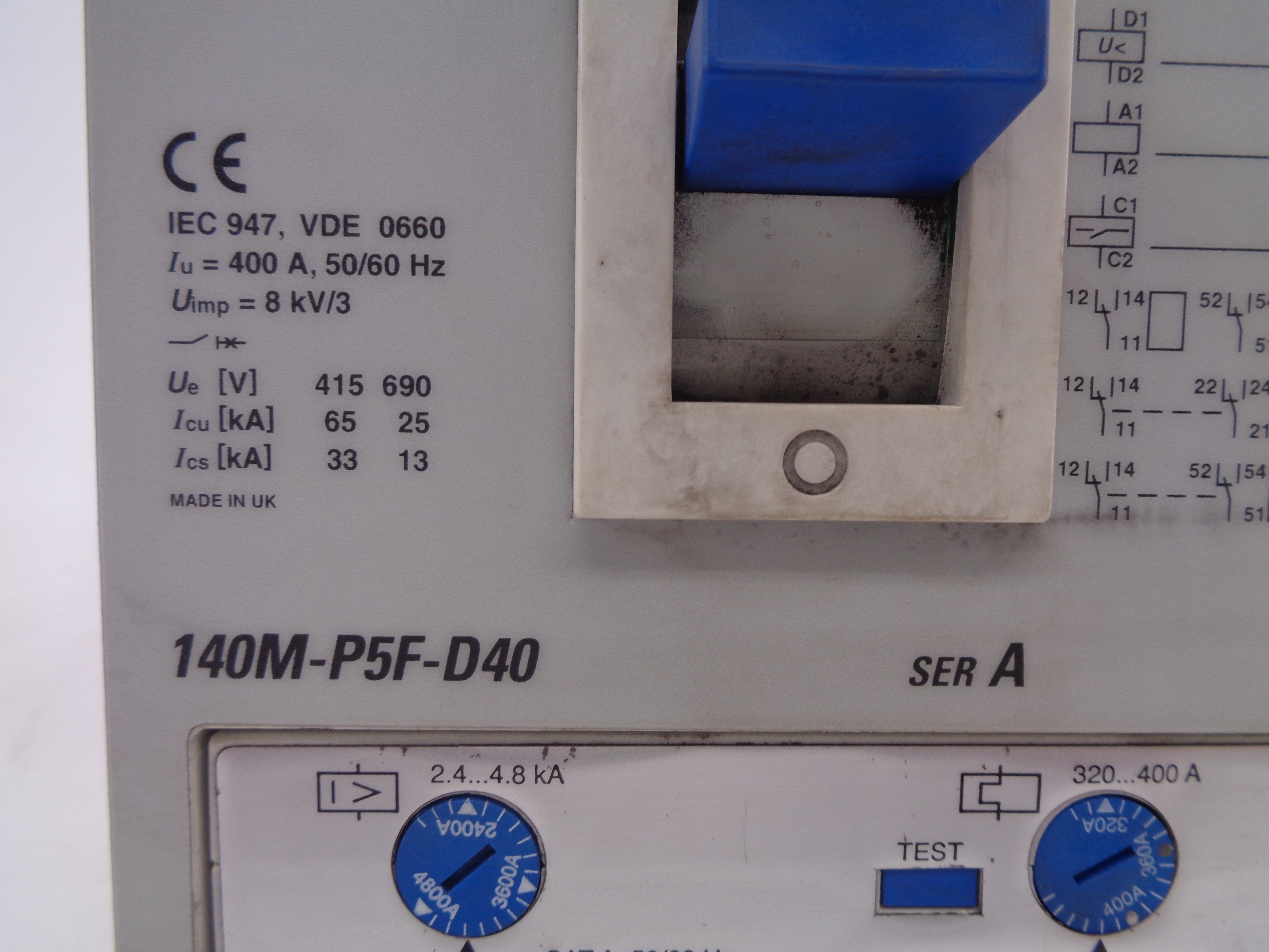 ALLEN BRADLEY 140M-P5F-D40 SER. A 400A NSNP